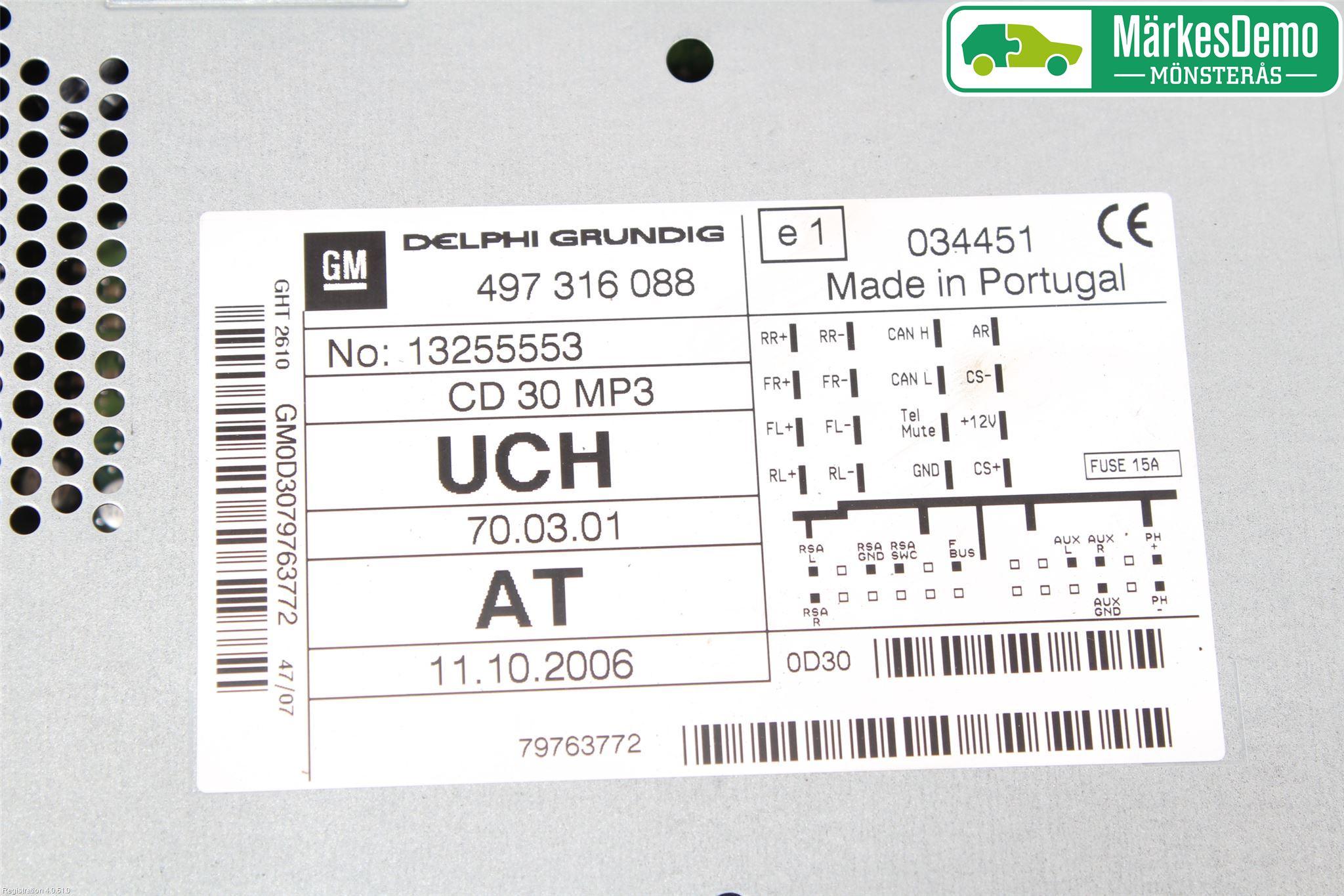 Opel ASTRA H 04-12 Stereo Radio