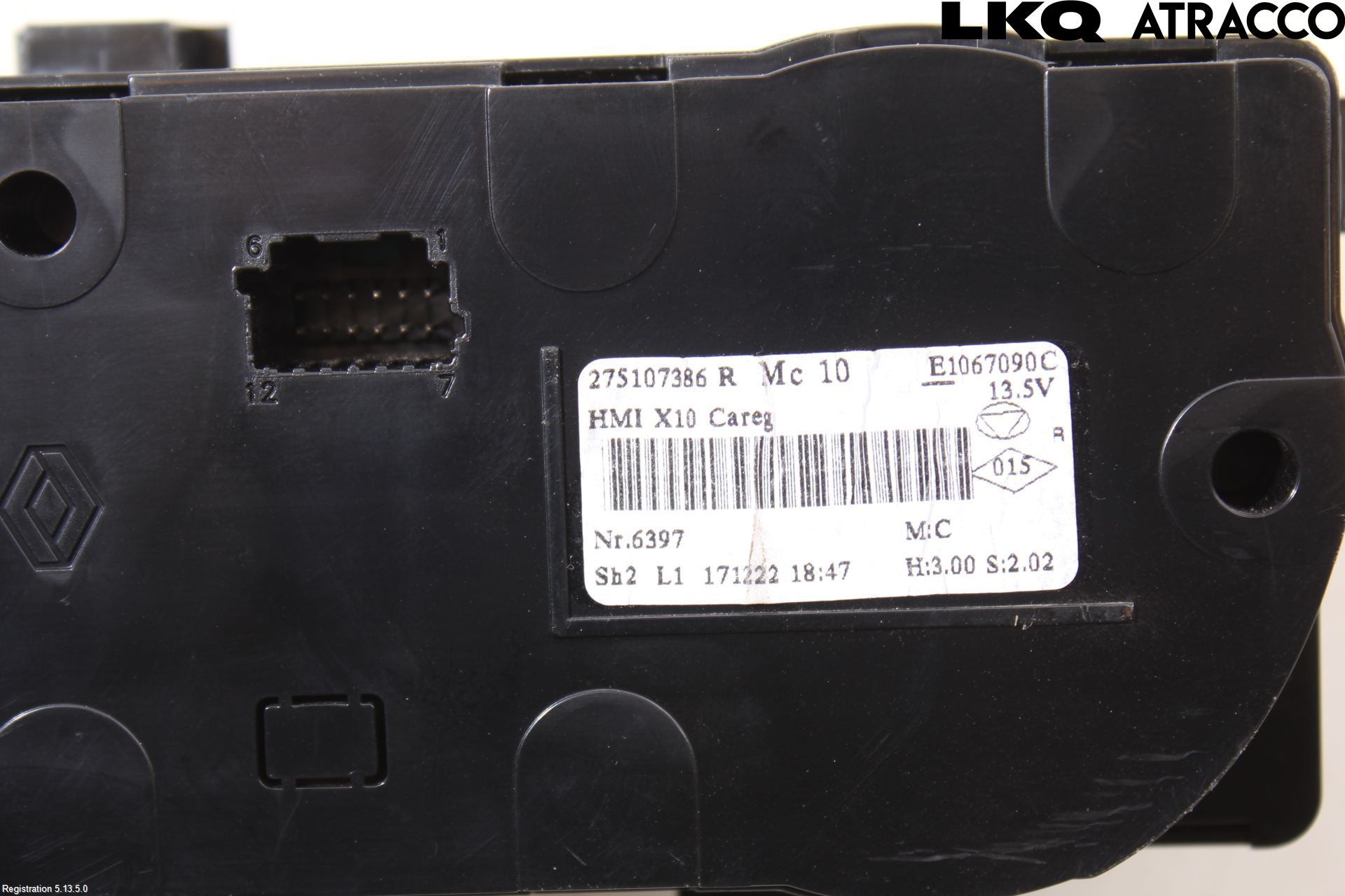 Renault ZOE/E-TECH 13- Varme Ac Betjening-Display