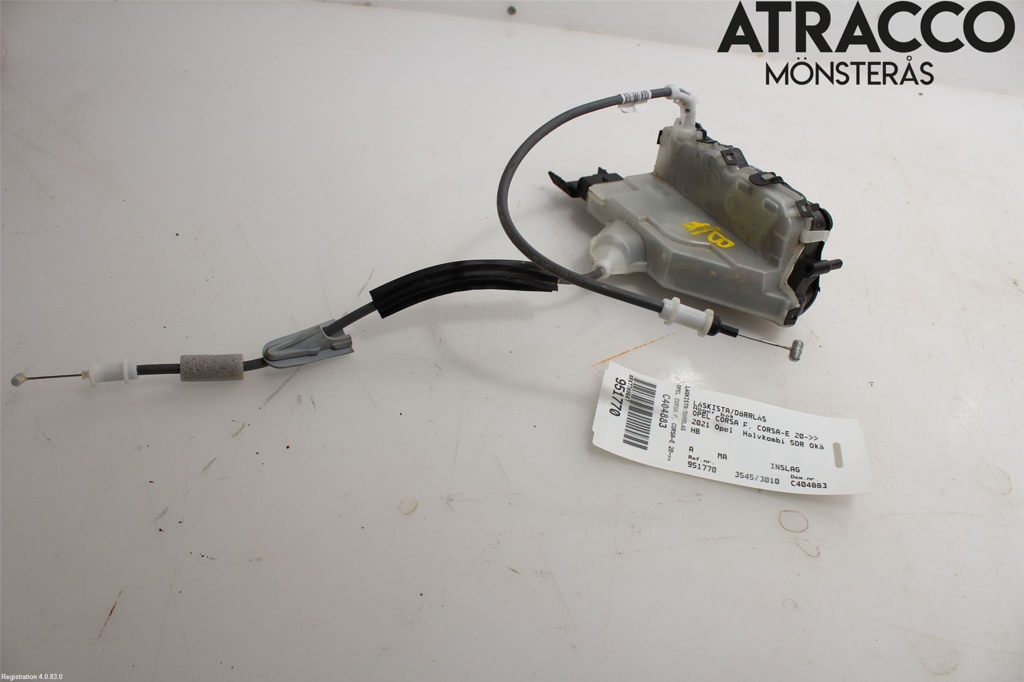 Opel CORSA F, CORSA-E 20- Dørlås - Låsekasse