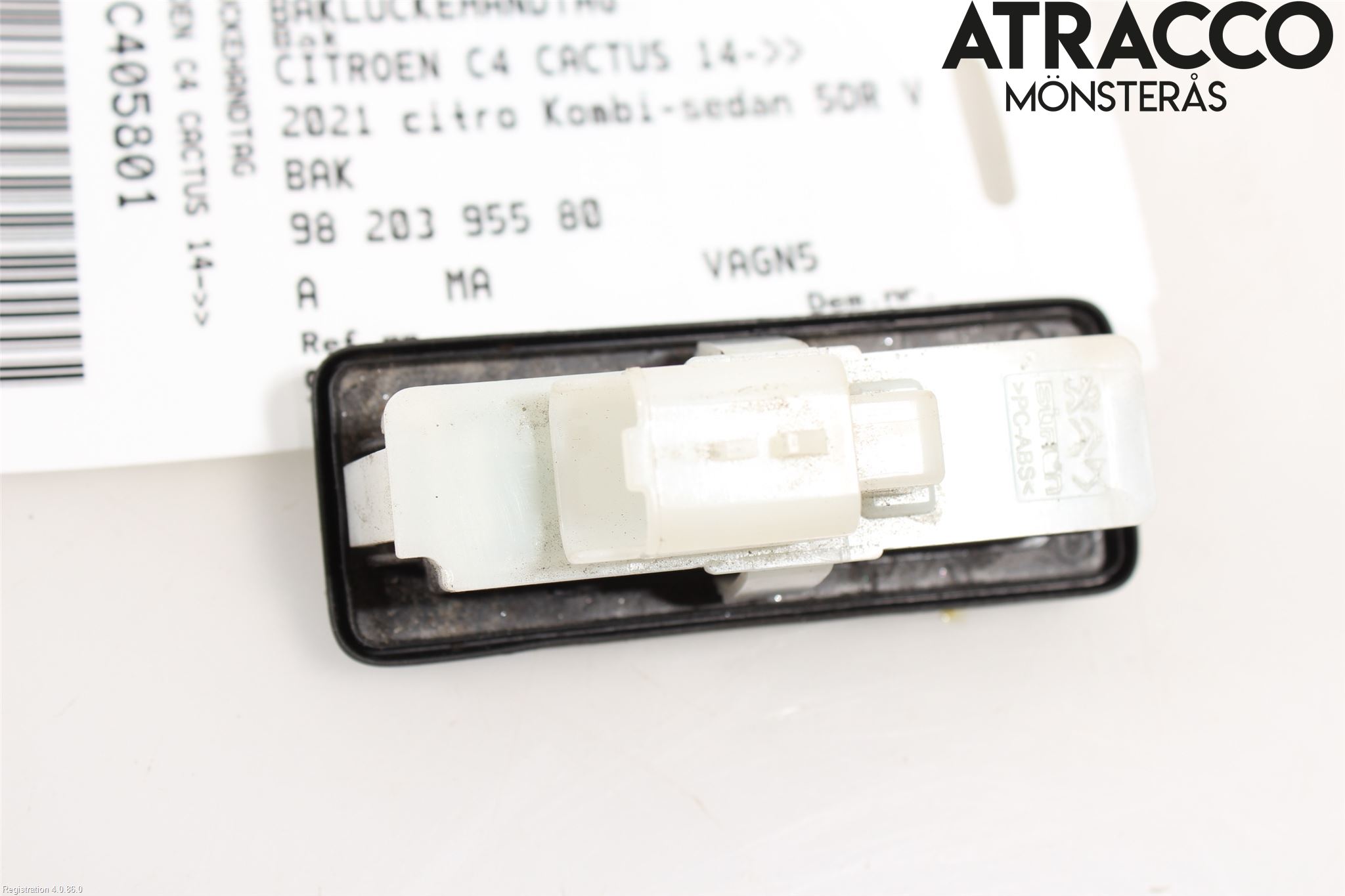 Citroen C4/E-C4 C4X/E-C4X III 21- Bakluke Handtak Ytre