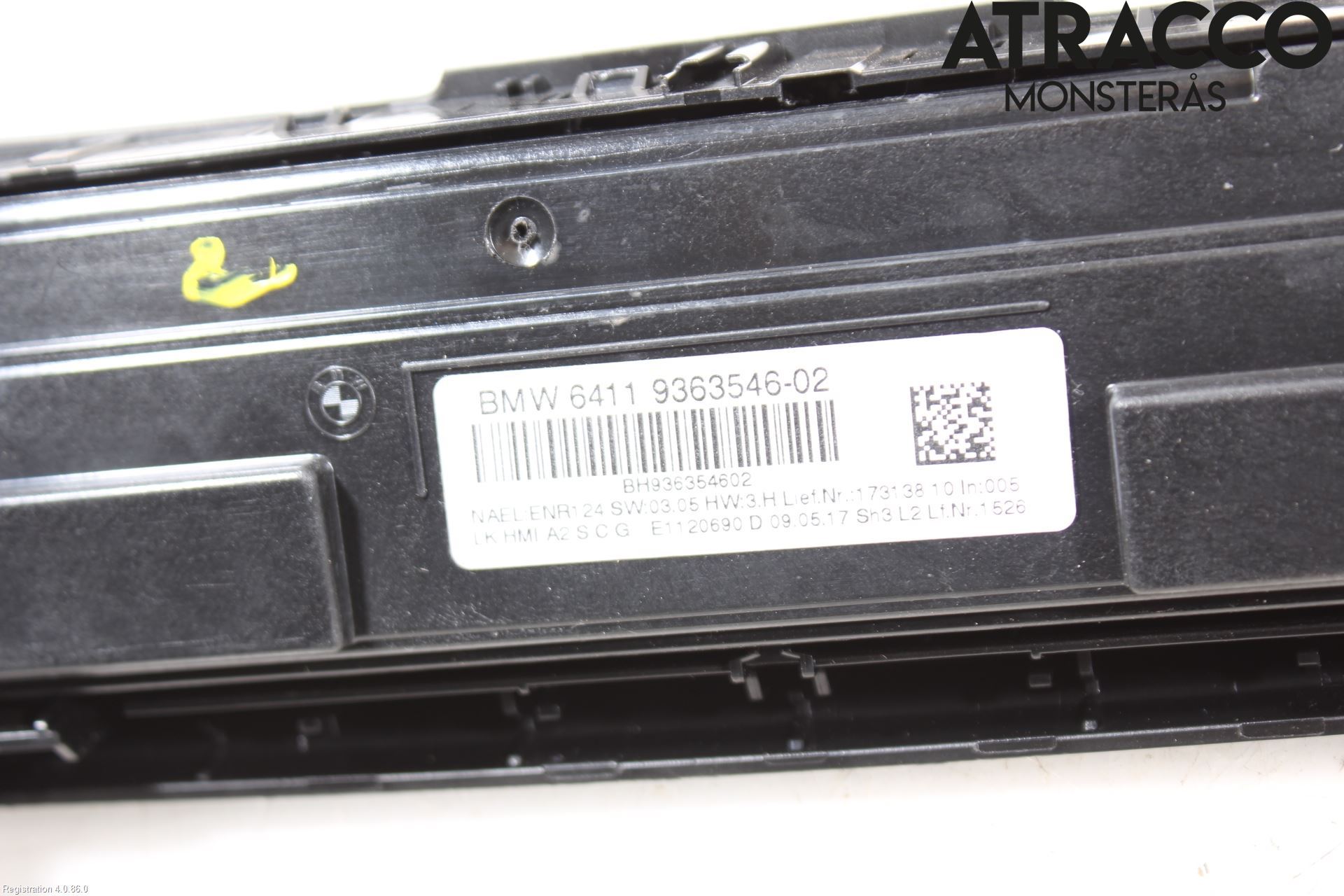 BMW 4 F36 Gran Coupé 14-20 Varme Ac Betjening-Display