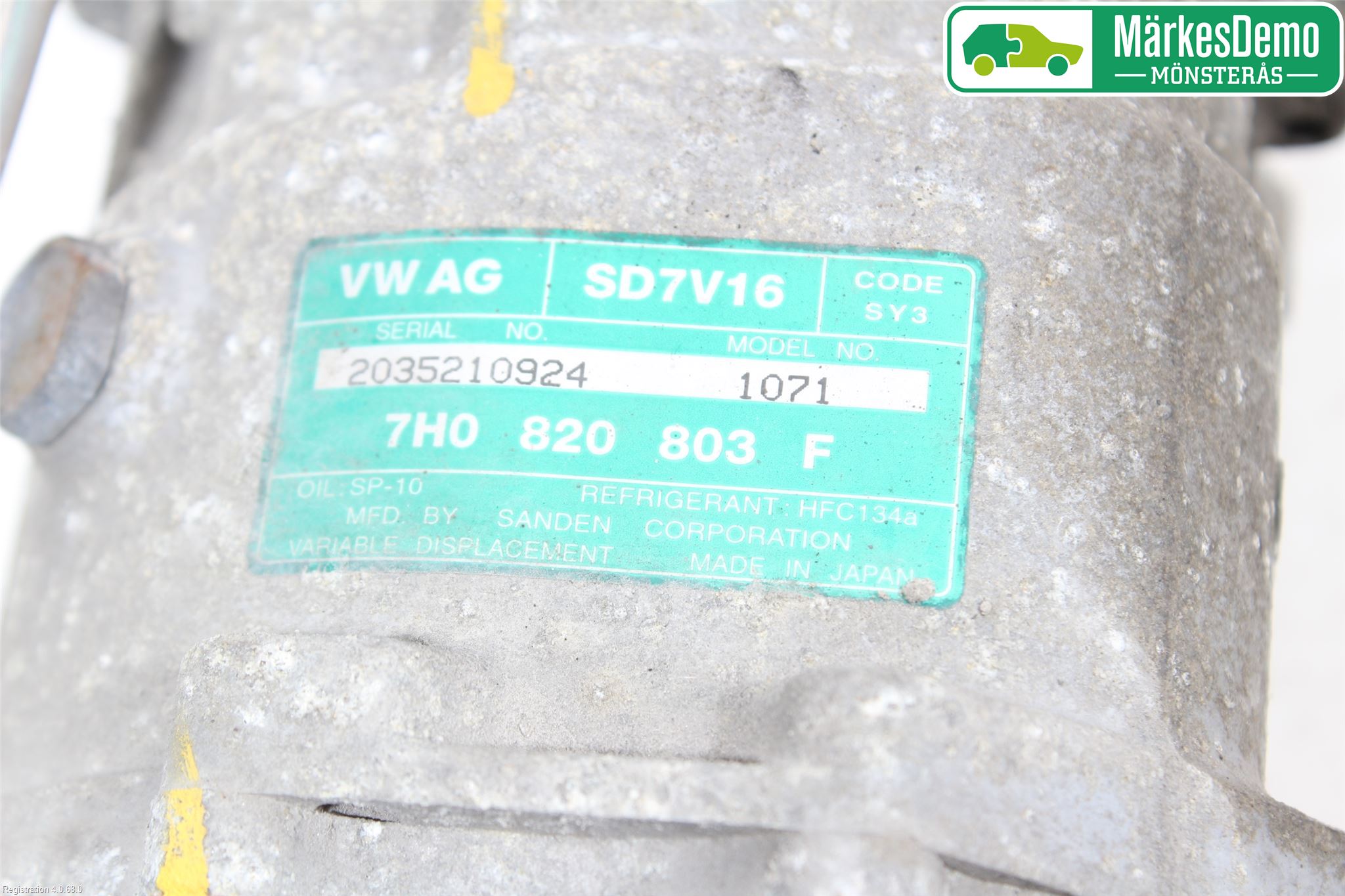 Volkswagen VW CADDY      04-10 Varme Ac Kompressor