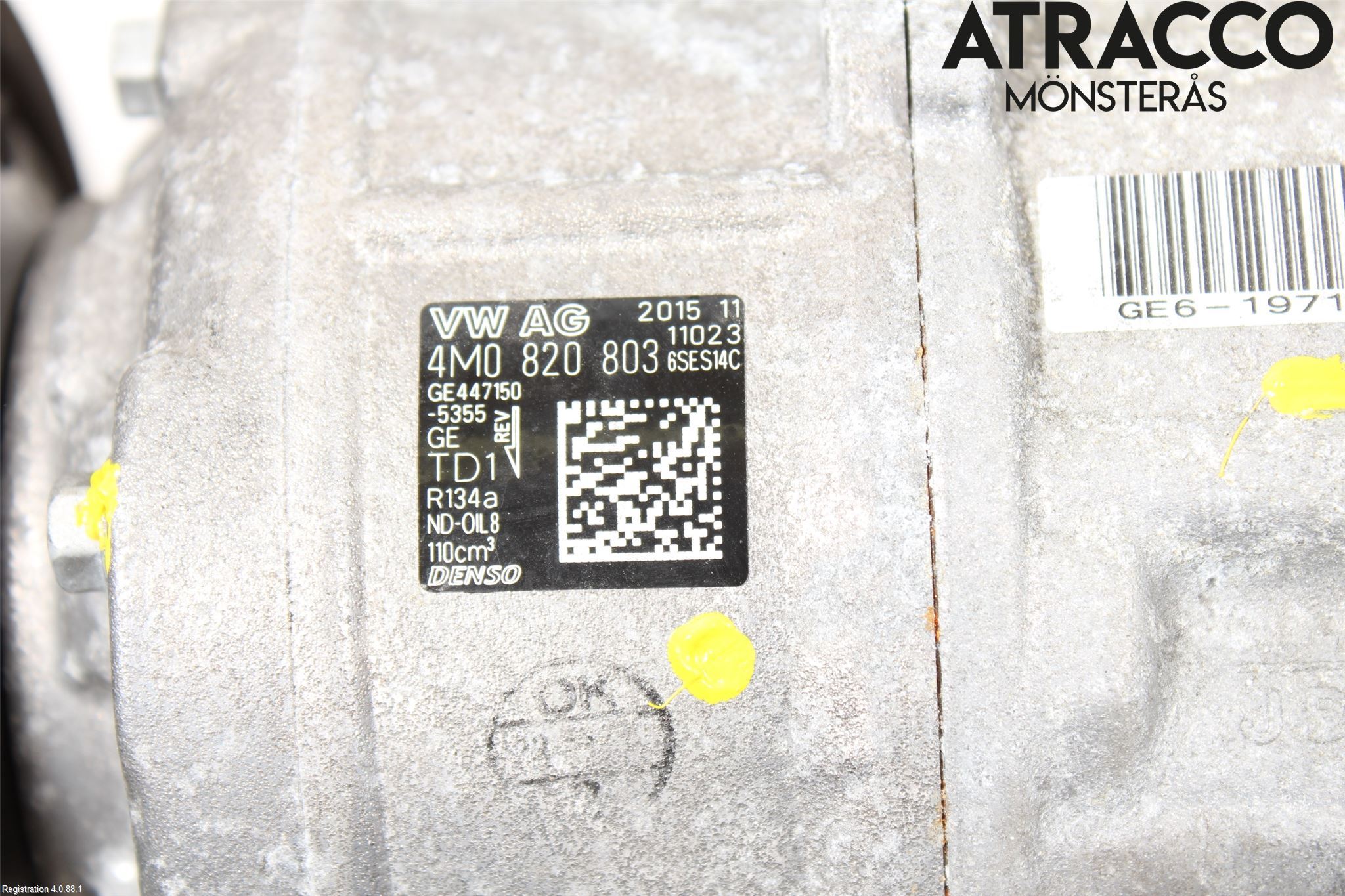 Audi A4/S4 B9 16-19 Varme Ac Kompressor