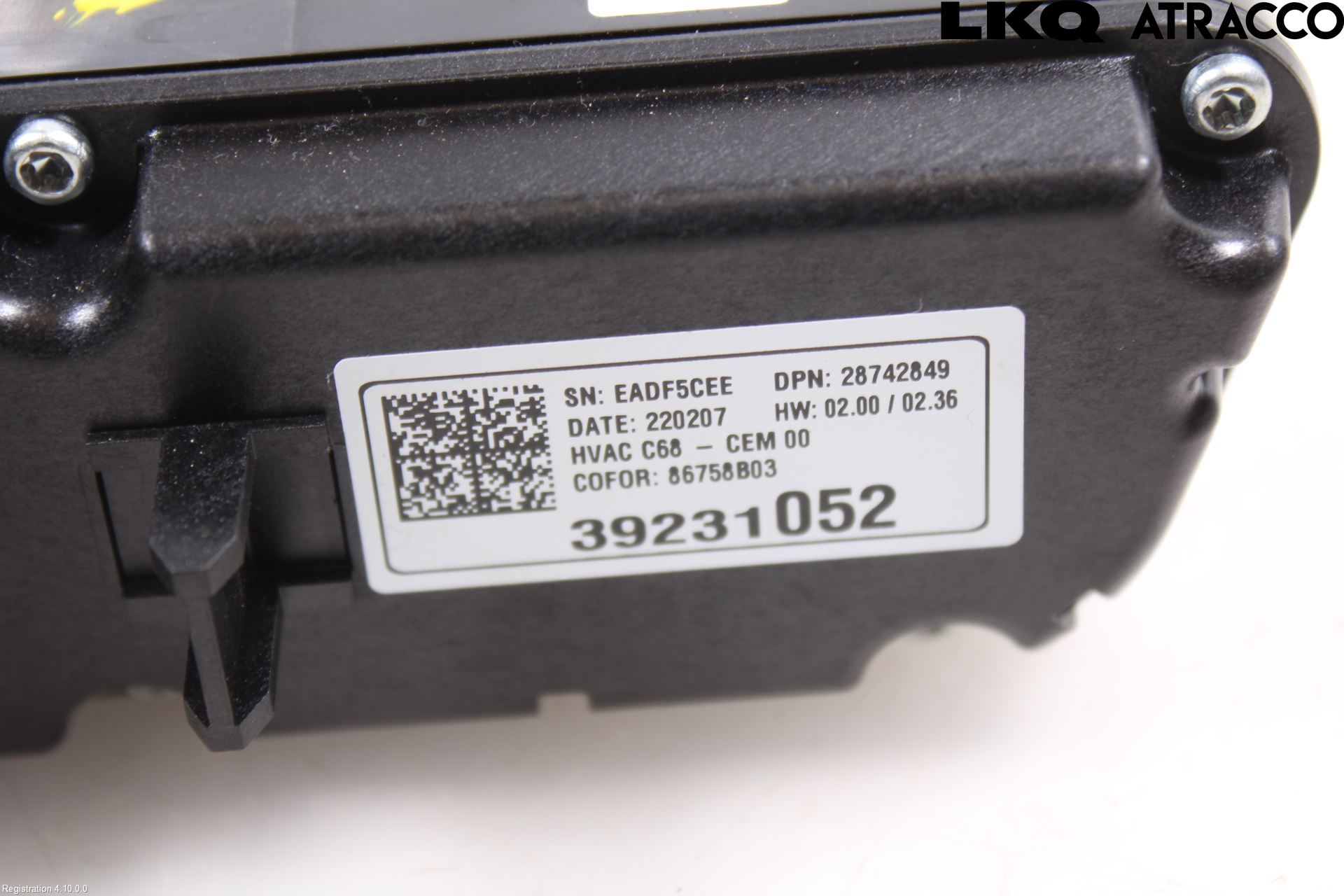 Opel CORSA F, CORSA-E 20- Varme Ac Betjening-Display