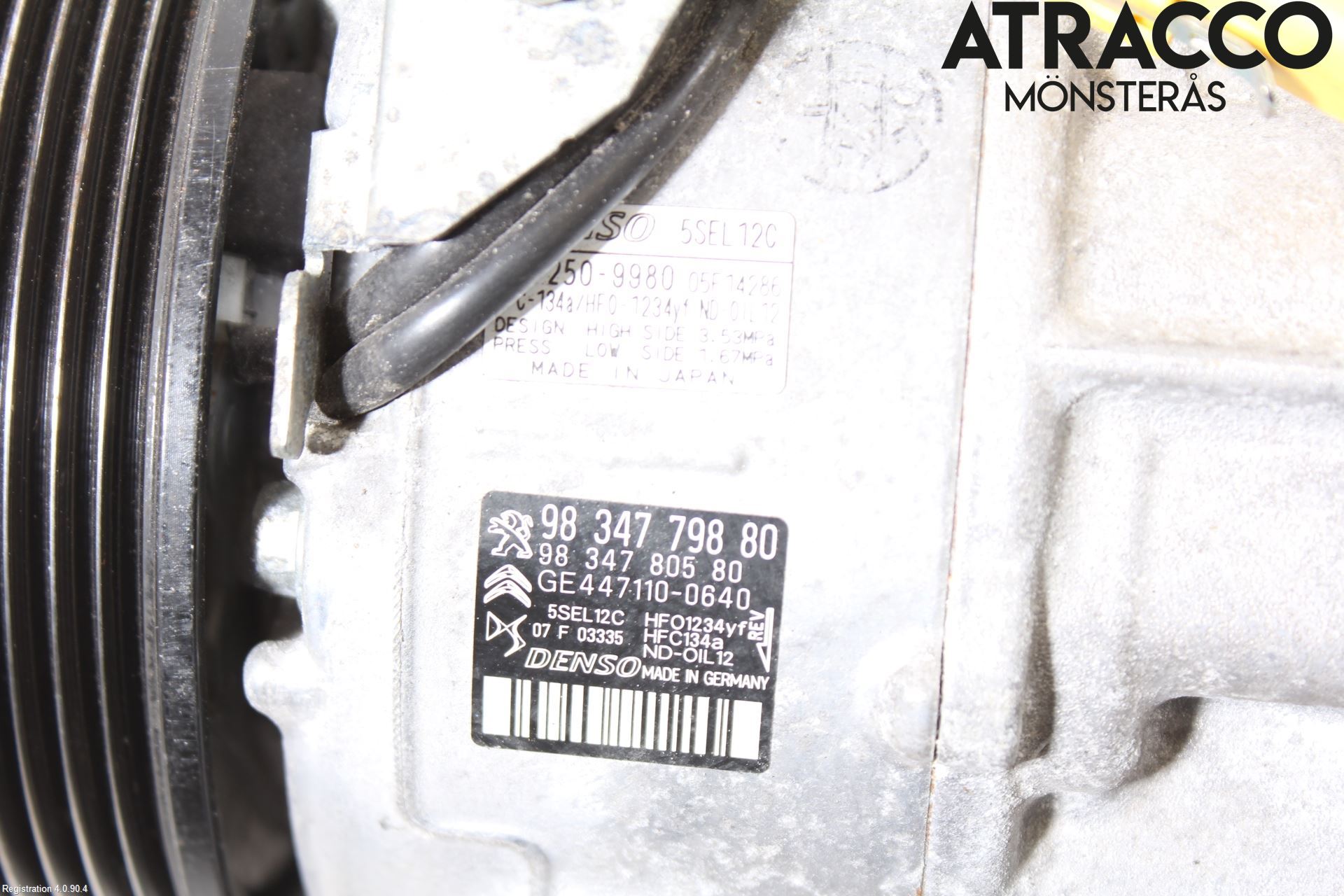 Peugeot 2008/E-2008 20- Varme Ac Kompressor