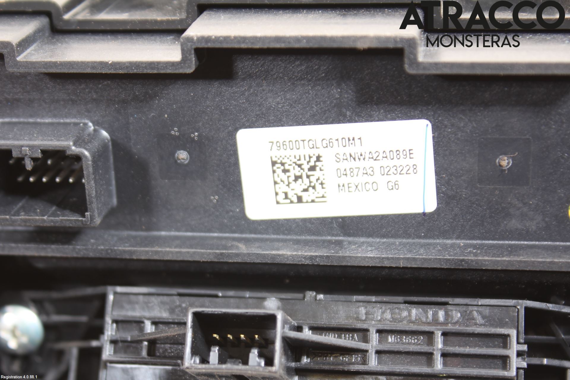 Honda CIVIC 17-22 Varme Ac Betjening-Display