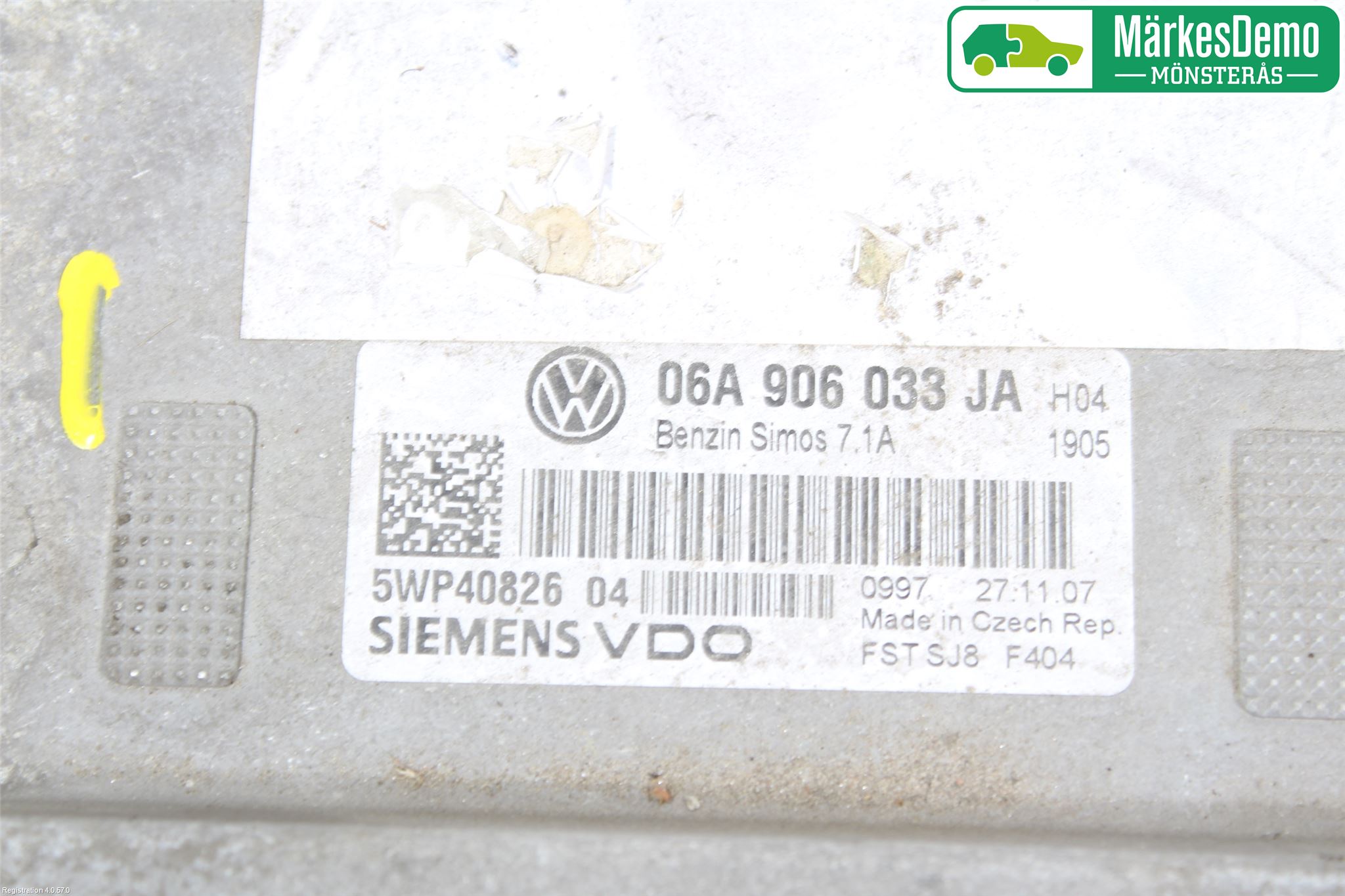 Volkswagen VW GOLF V 04-09 Styreenhet Innsprøytning