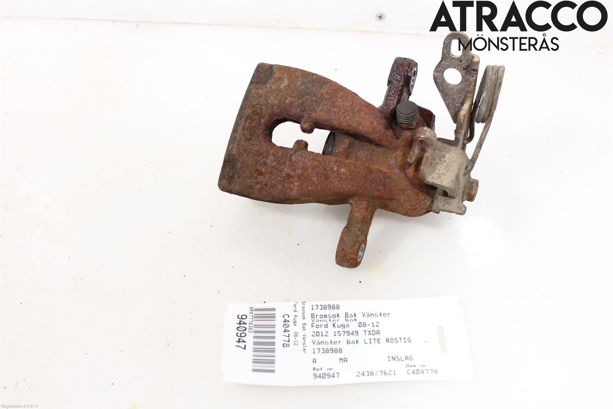 Ford KUGA 08-12 Bremsecaliper Bak Venstre