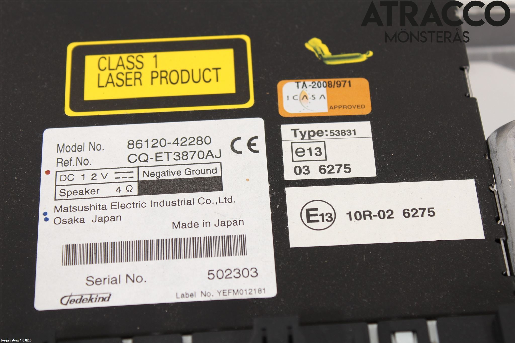 Toyota RAV 4 06-12 Stereo Radio Med Cd