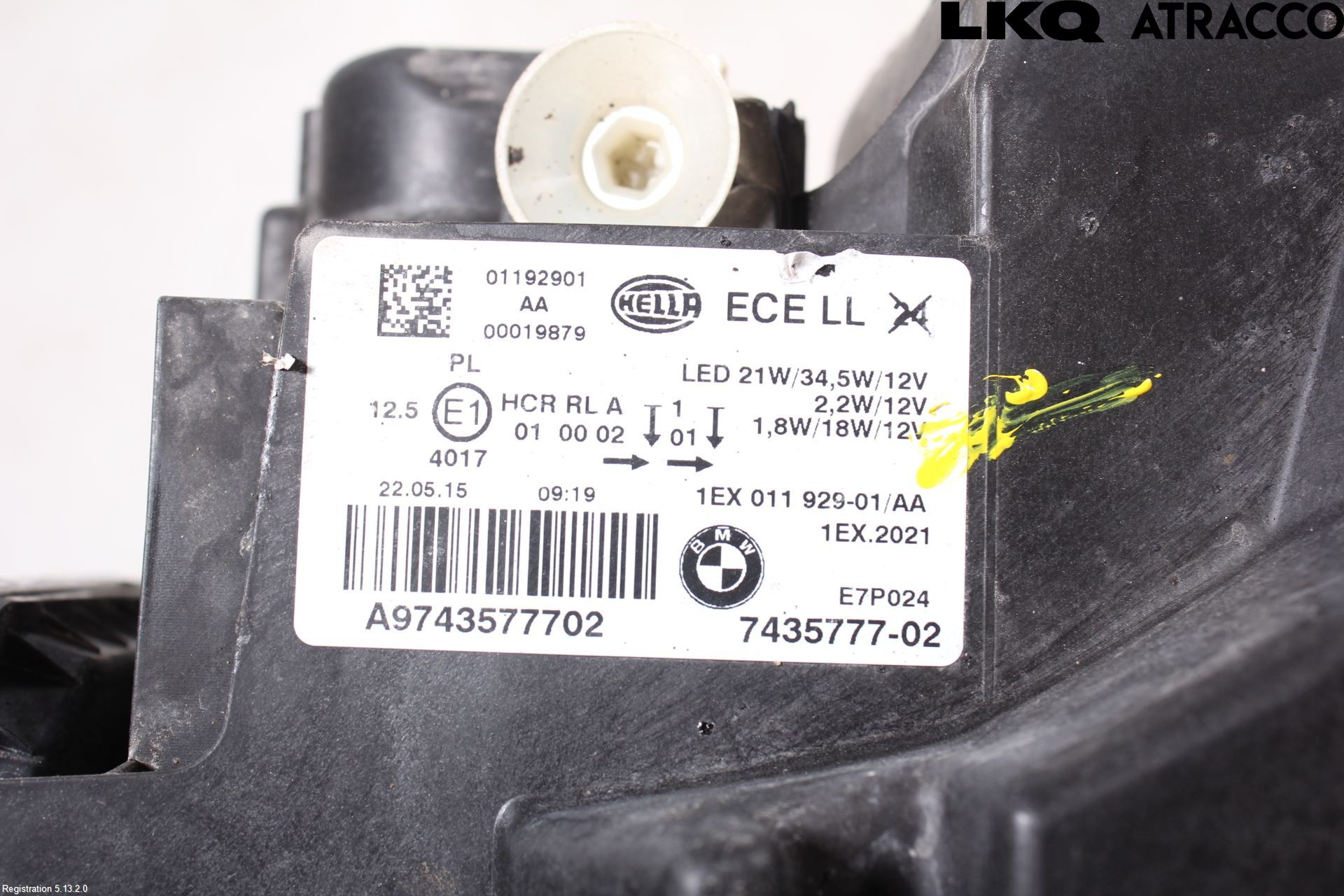 BMW 1 F20/F21 11-19 Frontlykt Venstre