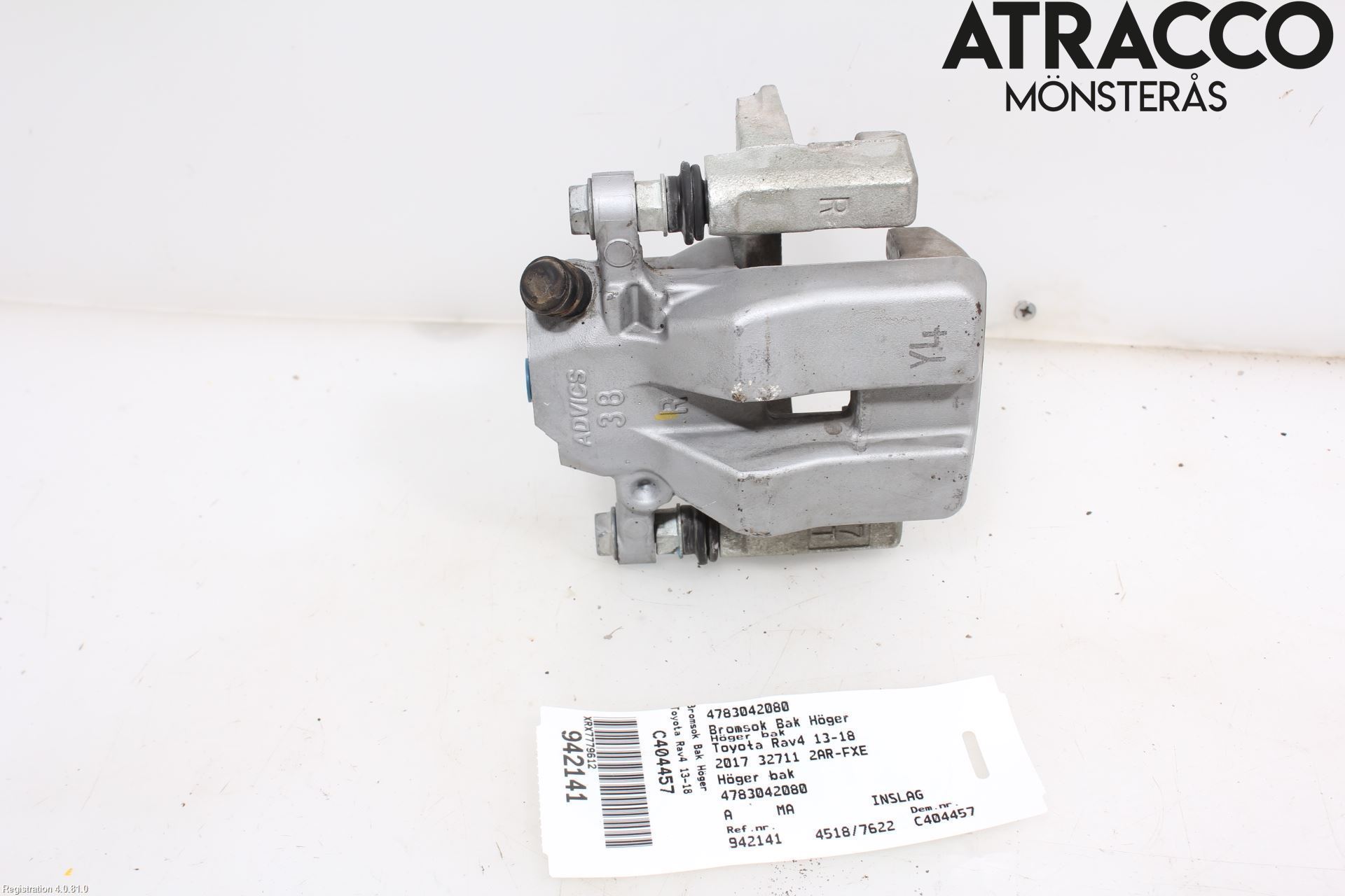 Toyota RAV4 13-18 Bremsecaliper Bak Høyre