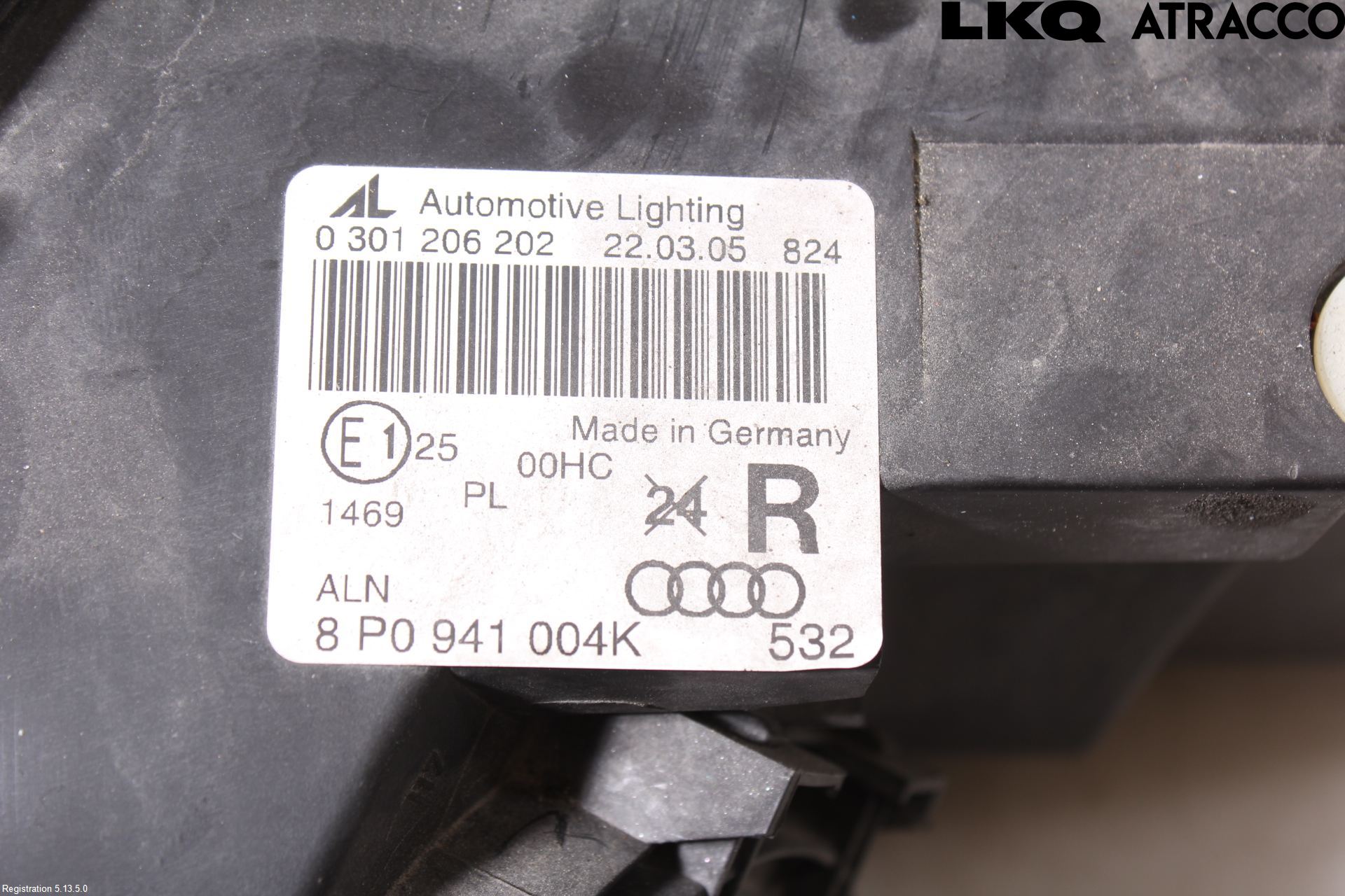 Audi A3/S3 05-13 Frontlykt Høyre