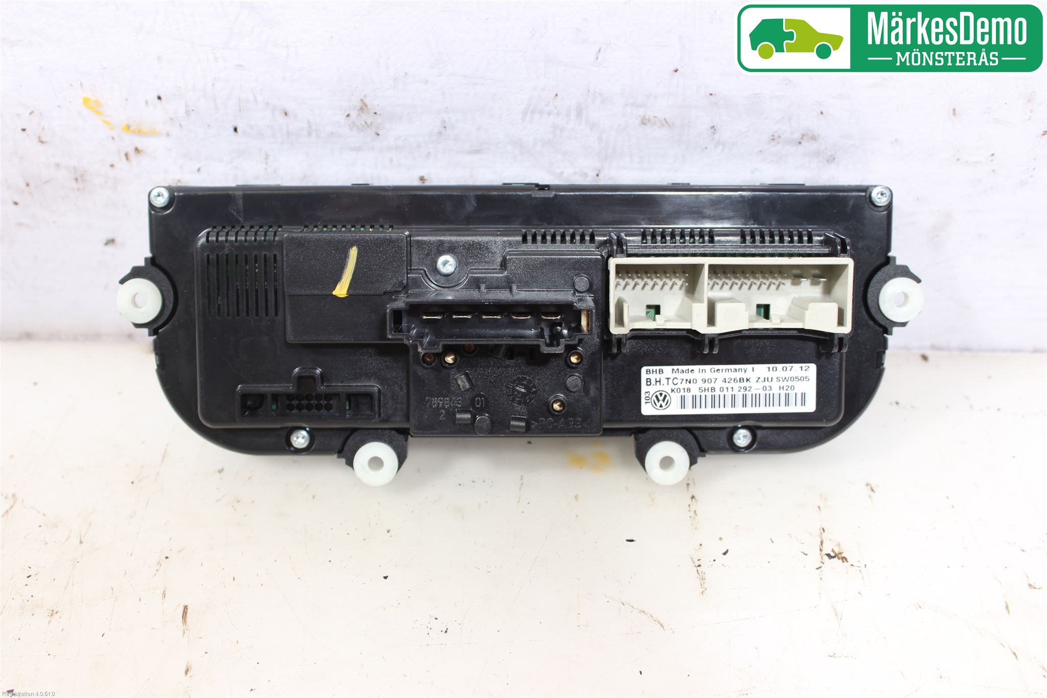 Volkswagen VW GOLF VI 09-13 Varme Ac Betjening-Display