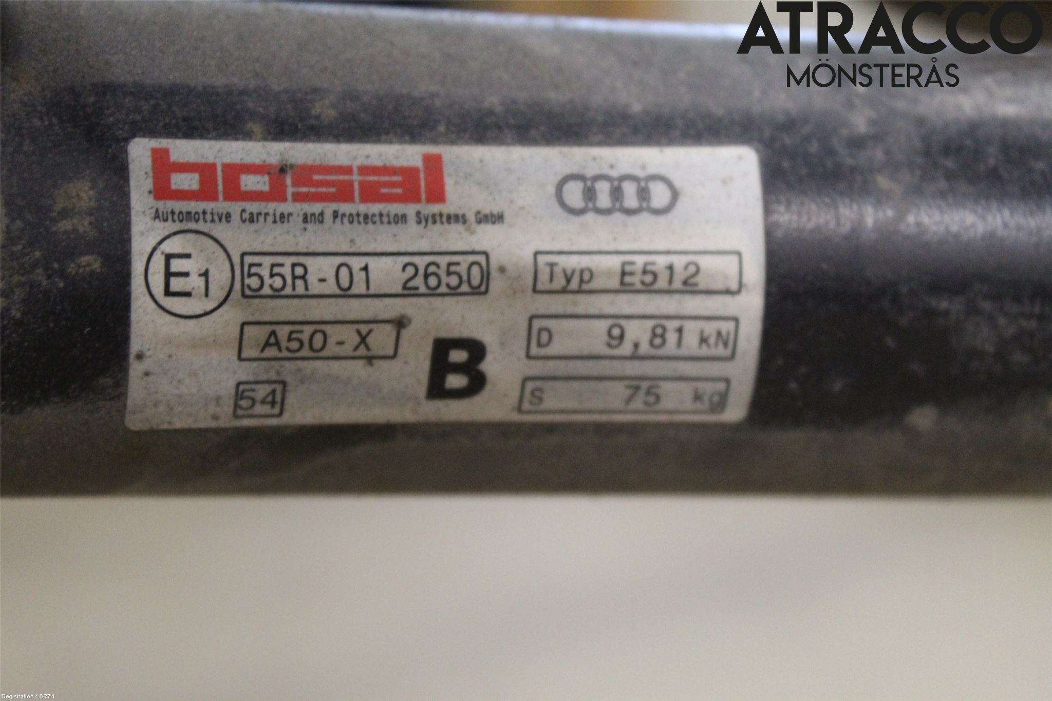 Audi A3/S3 8V 13-20 Tilhengerfeste