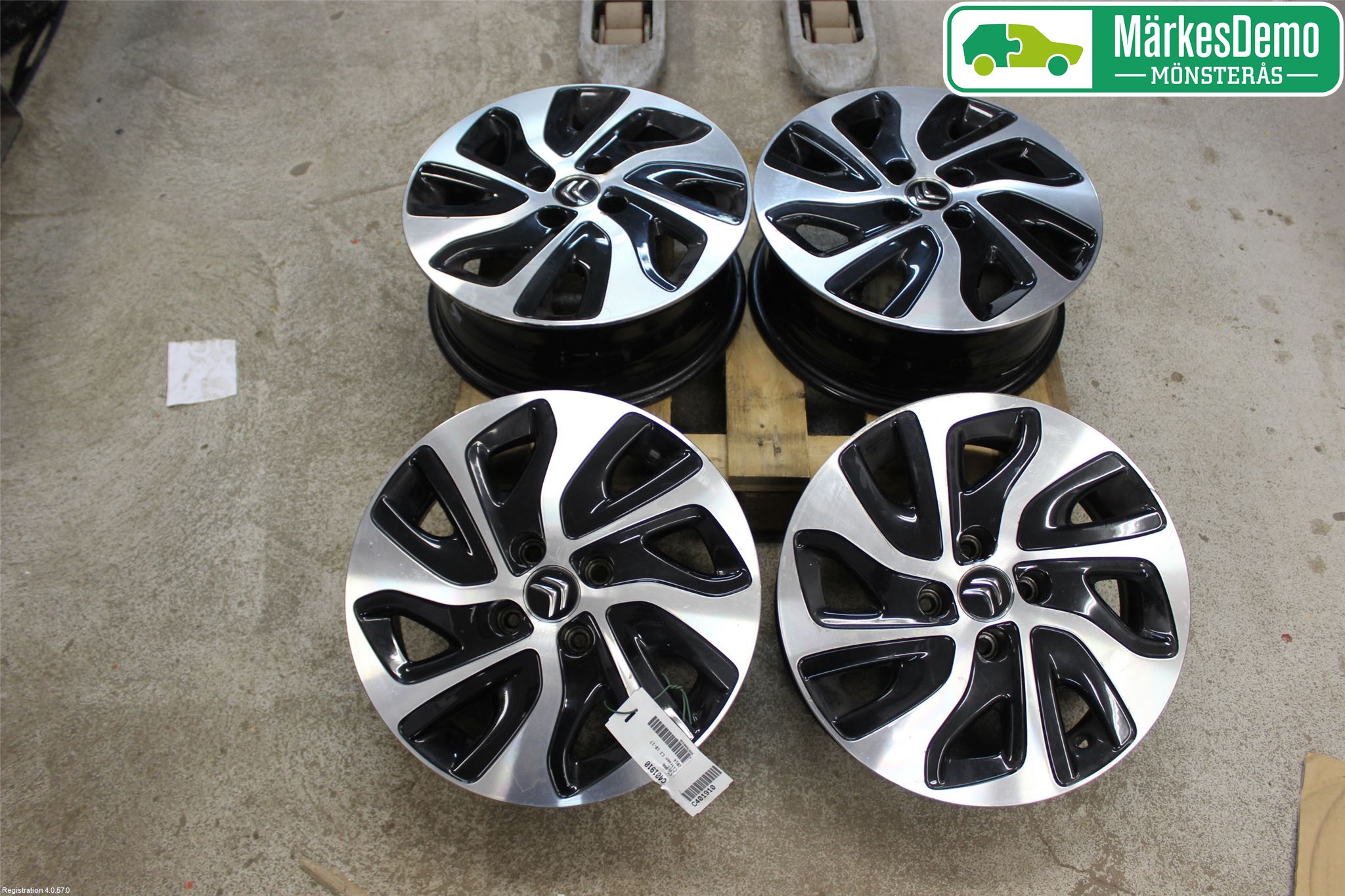 Citroen C3 10-17 Felg Aluminium Sett 4Stk