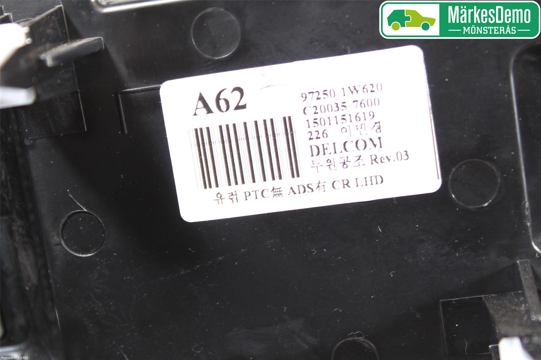 Kia RIO 12-16 Varme Ac Betjening-Display