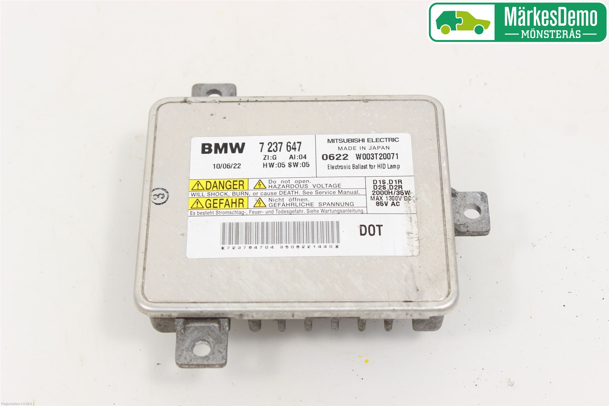BMW 5 F10/F11/F18 09-17 Styreenhet Xenon