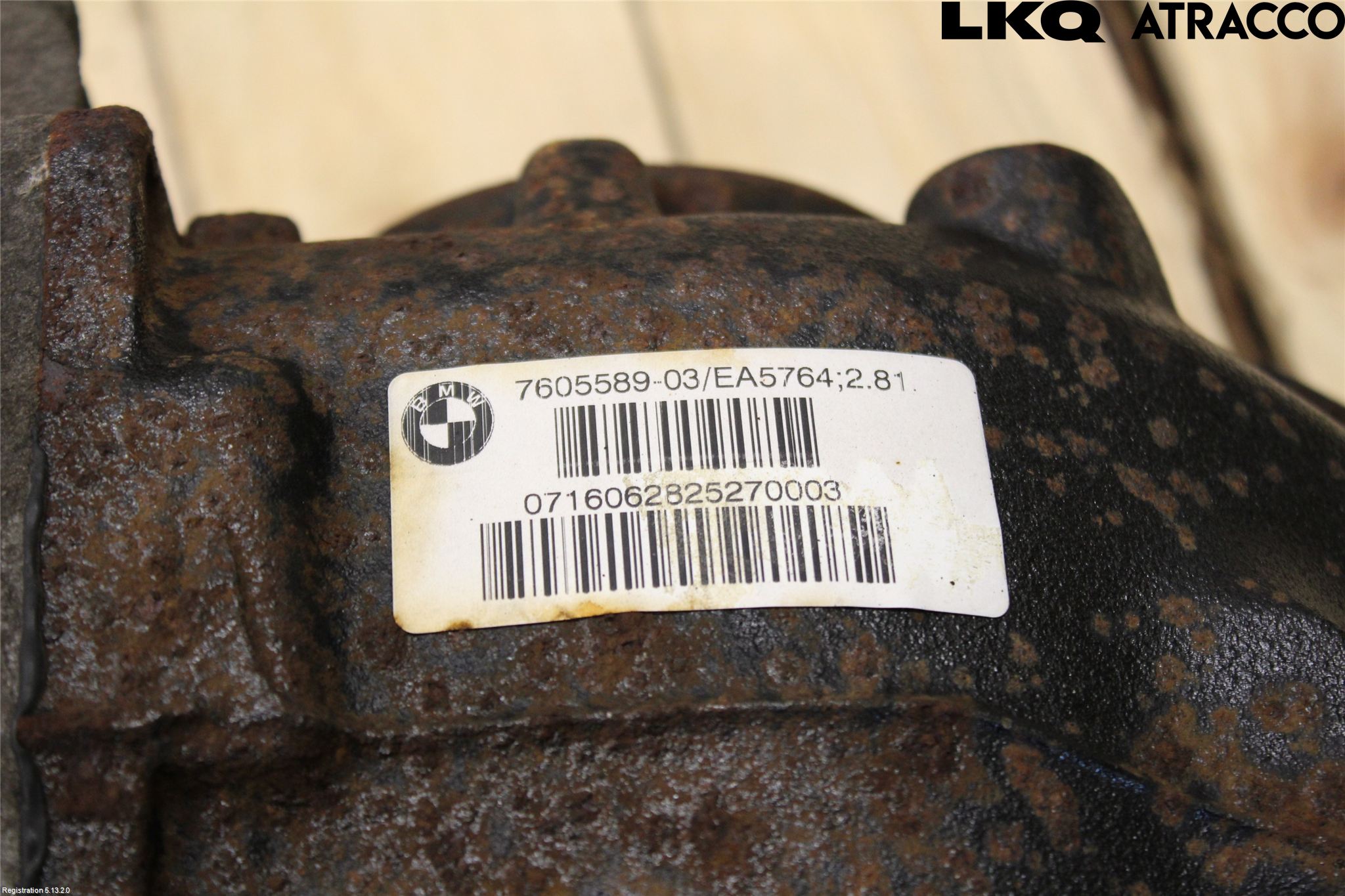 BMW 4 F32/F33/F82/F83 13-20 Bakaksel Kardang Bak -Diff