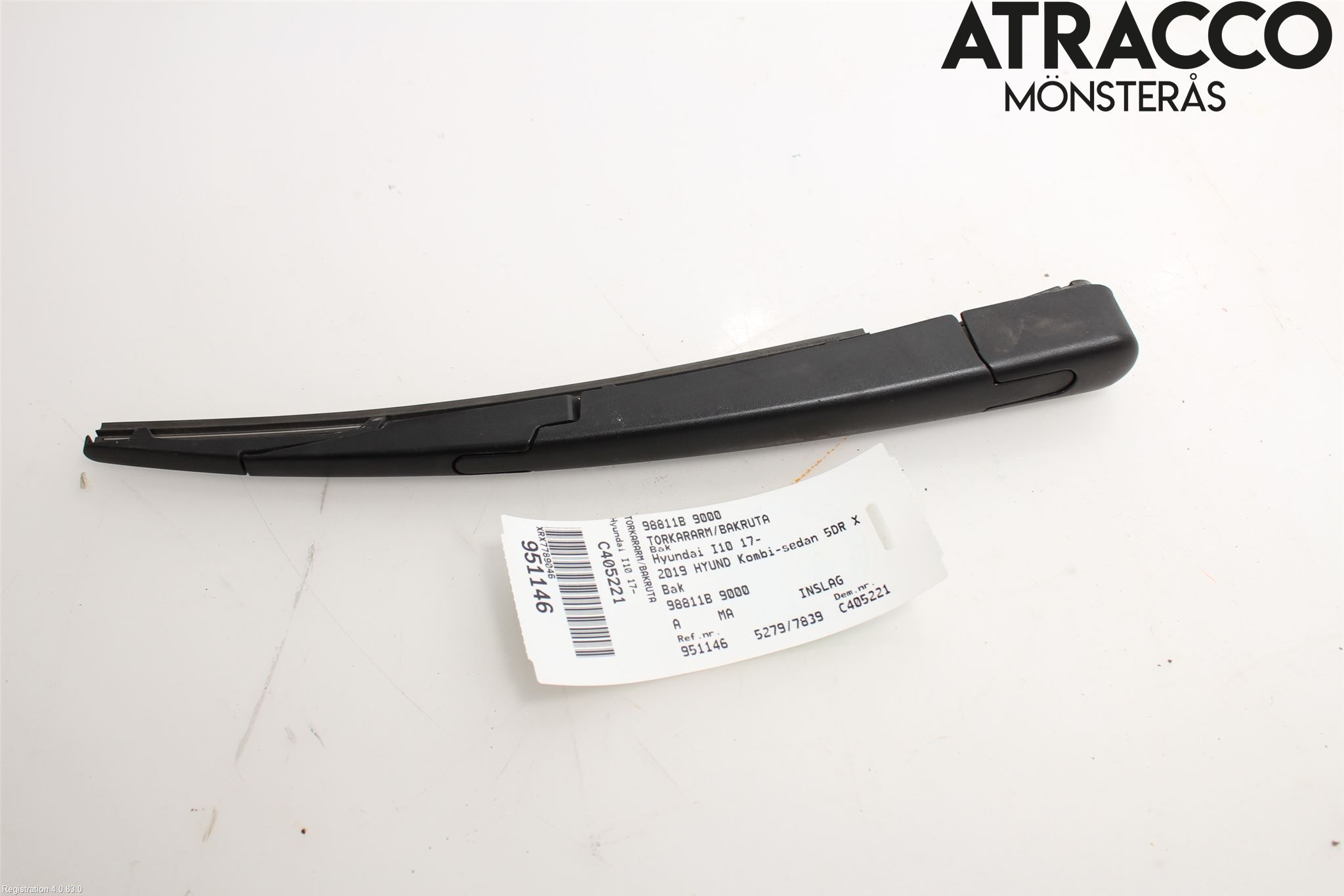 Hyundai i10 BA 17-20 Viskerarm Bakrute