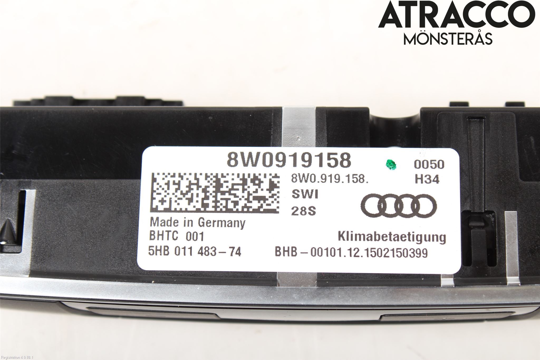Audi A4/S4 B9 16-19 Varme Ac Betjening-Display