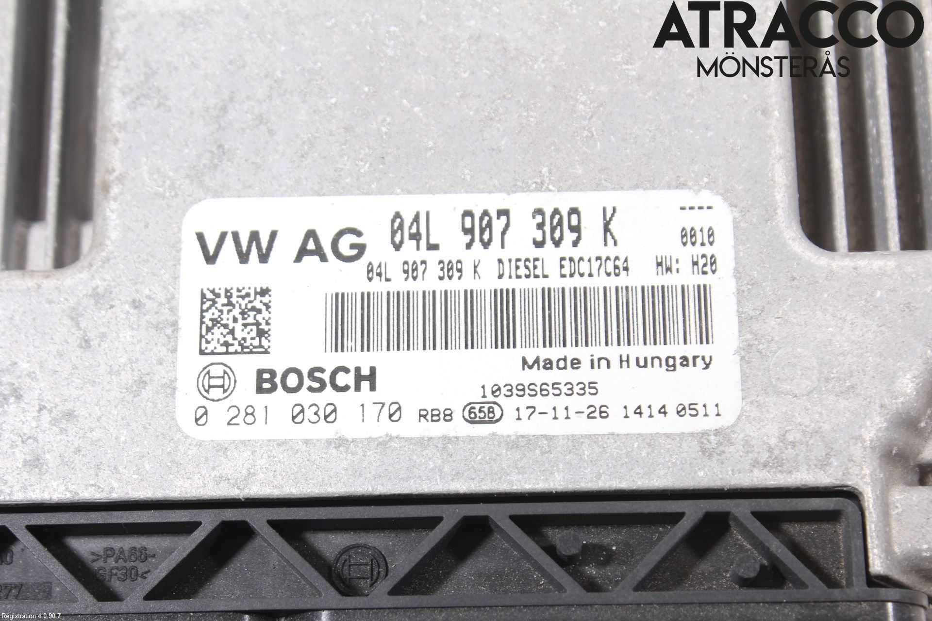 Volkswagen VW CADDY 16-20 Styreenhet Dieselpumpe