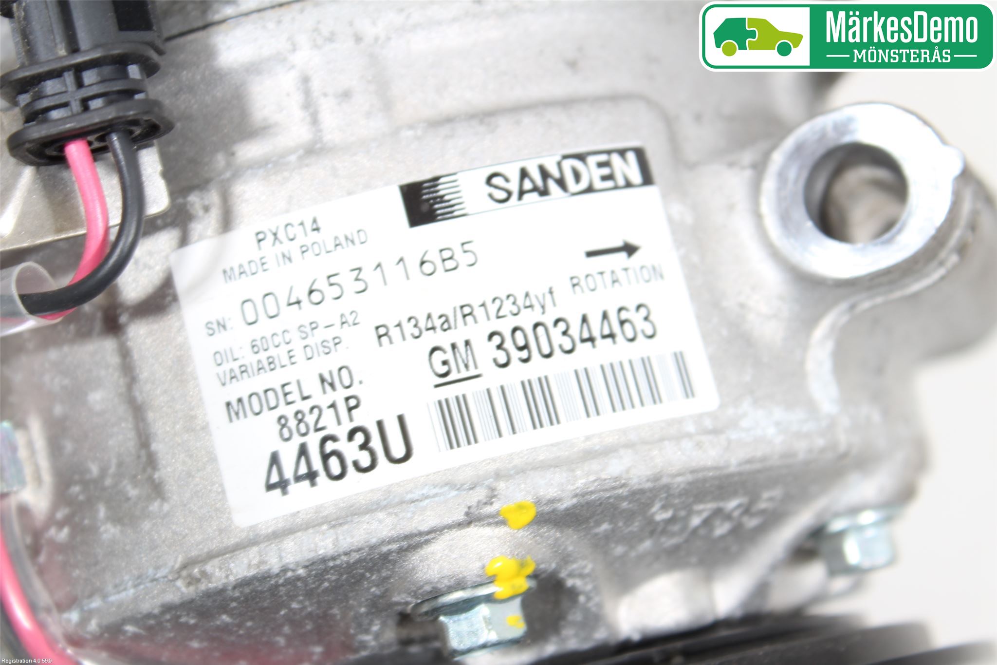 Opel ASTRA K 16-22 Varme Ac Kompressor
