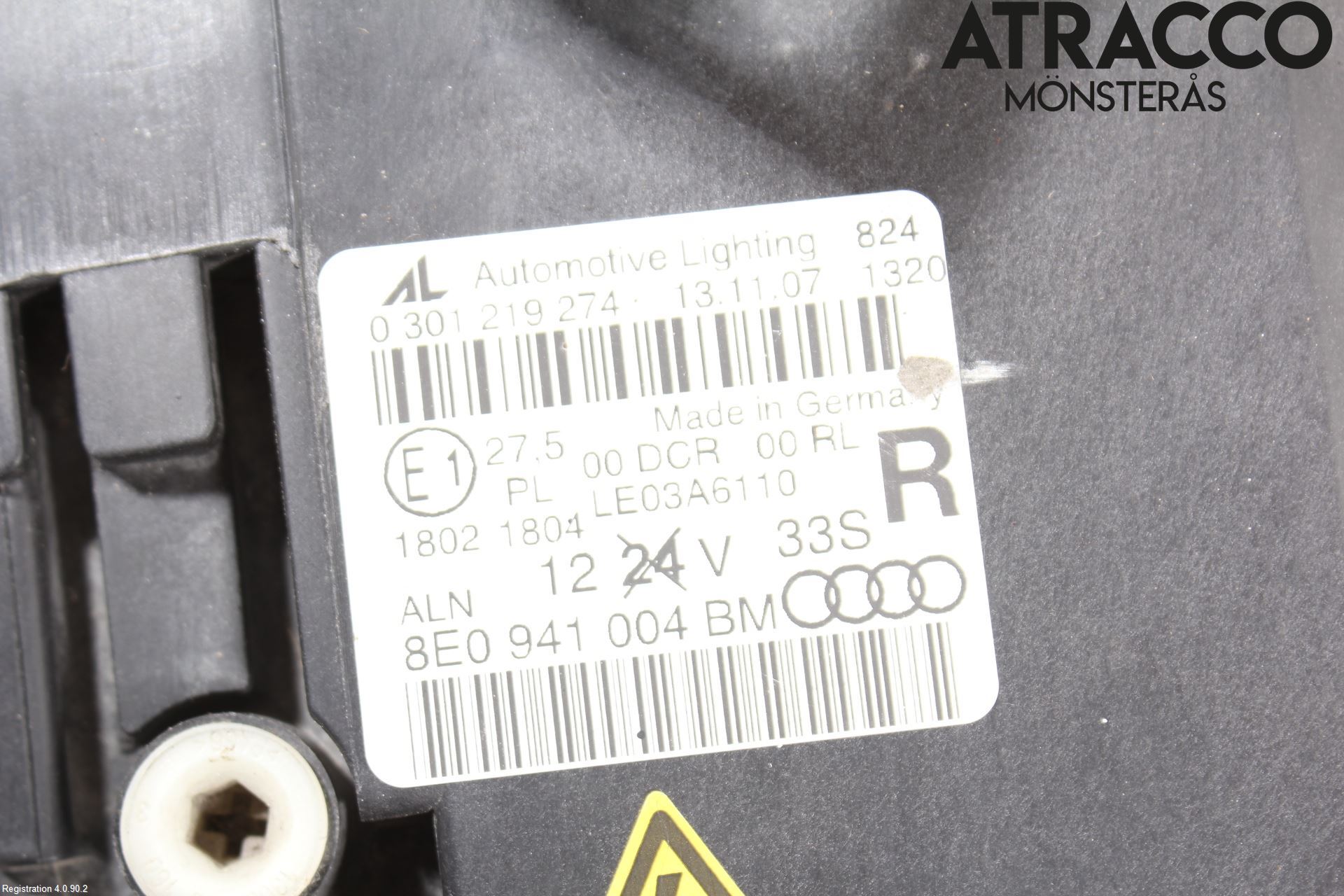 Audi A4/S4 05-07 Frontlykt Høyre
