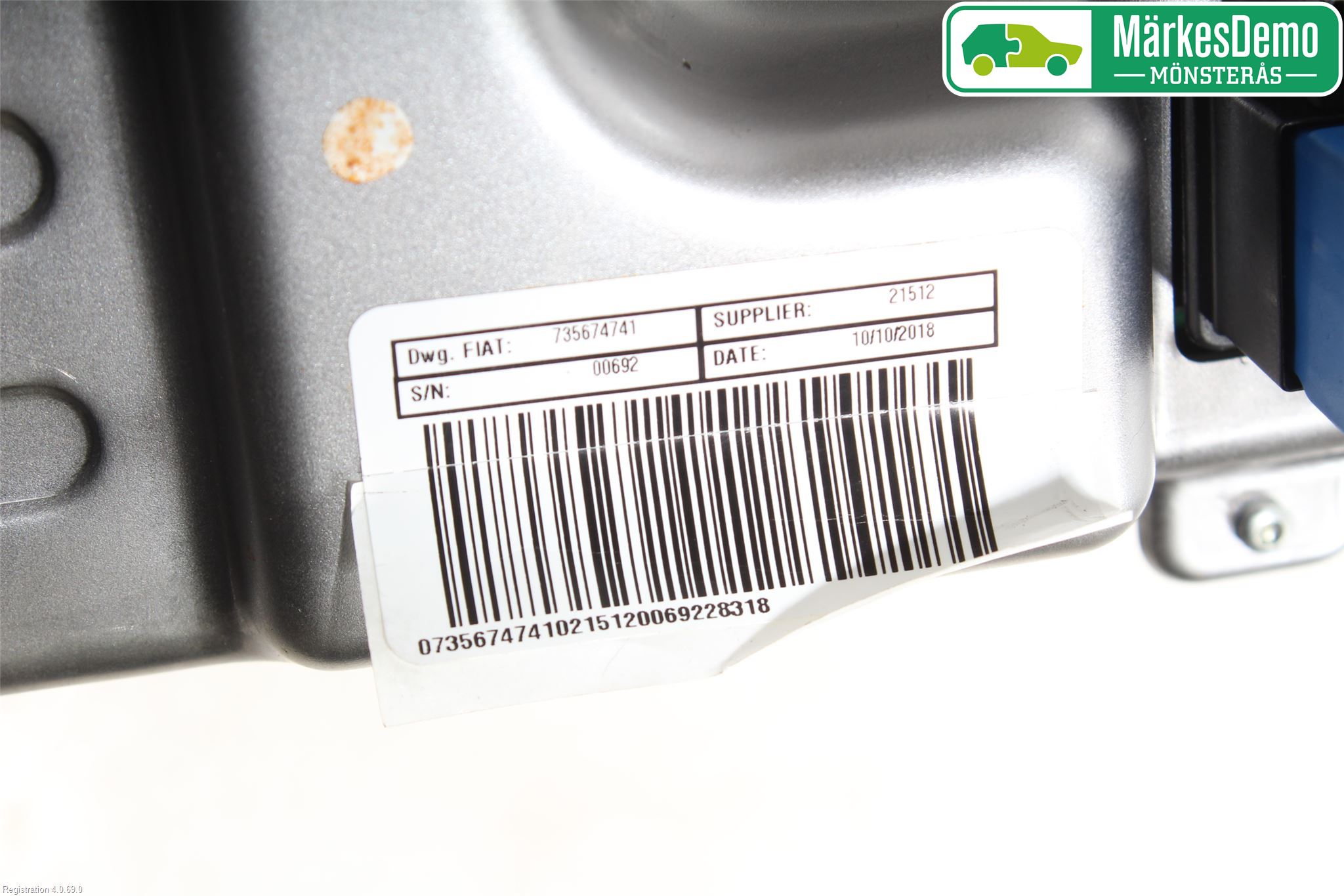 Fiat PANDA 12- Rattakselaggregat Innebygd Servo