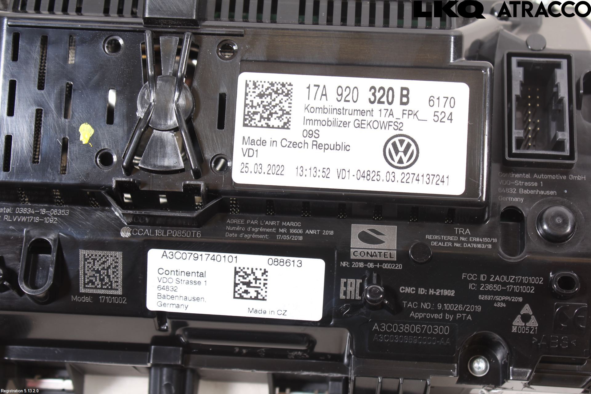 Volkswagen VW T-ROC 18- Instr Kombinert