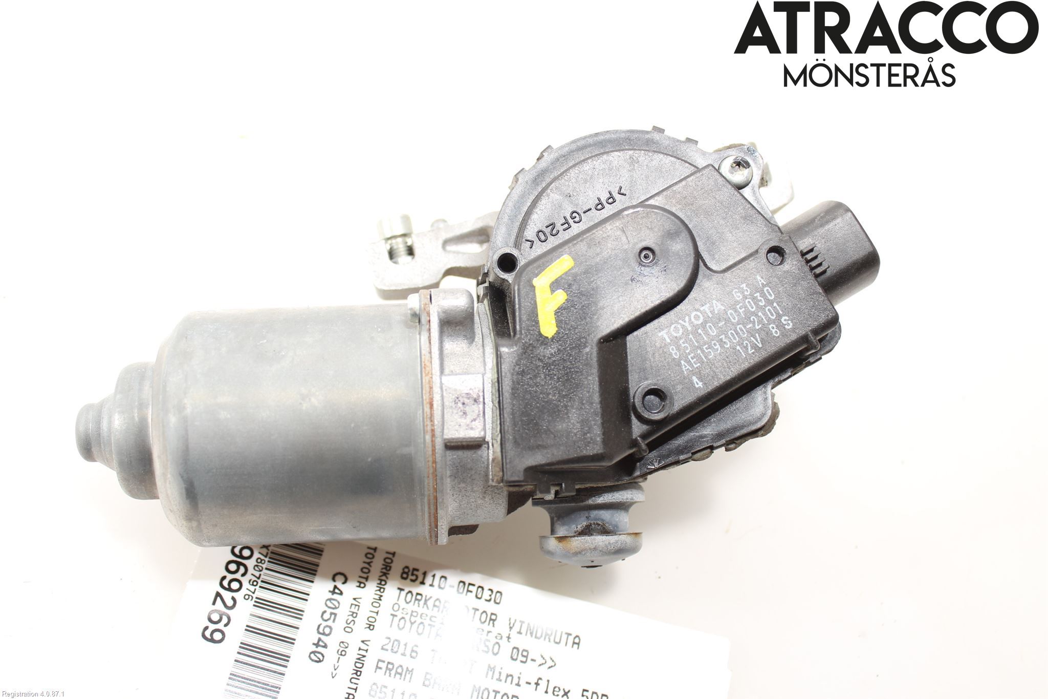 Toyota VERSO 09-18 Viskermotor Frontrute