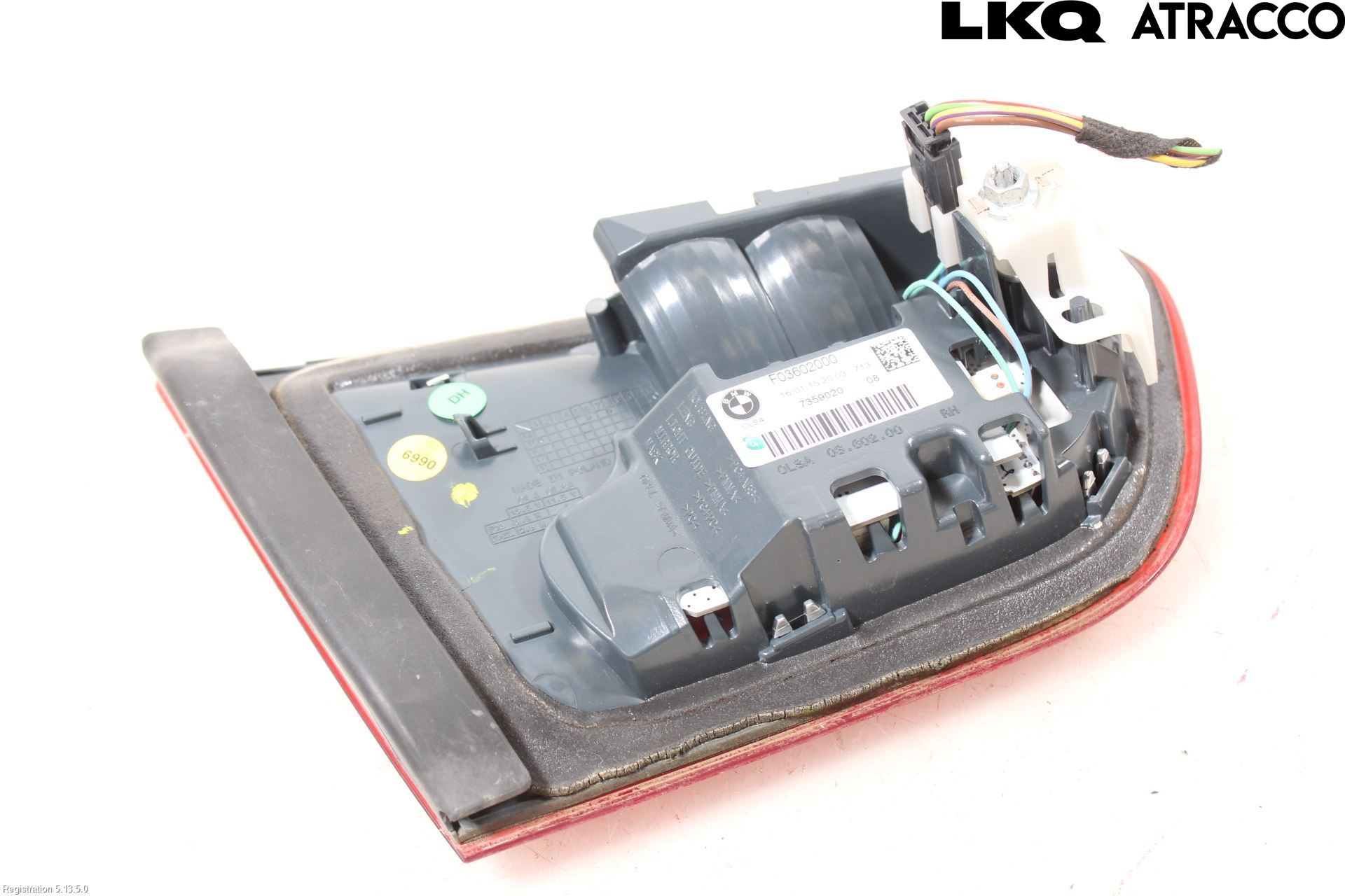 BMW 1 F20/F21 11-19 Baklykt Høyre  På Luke(Indre)