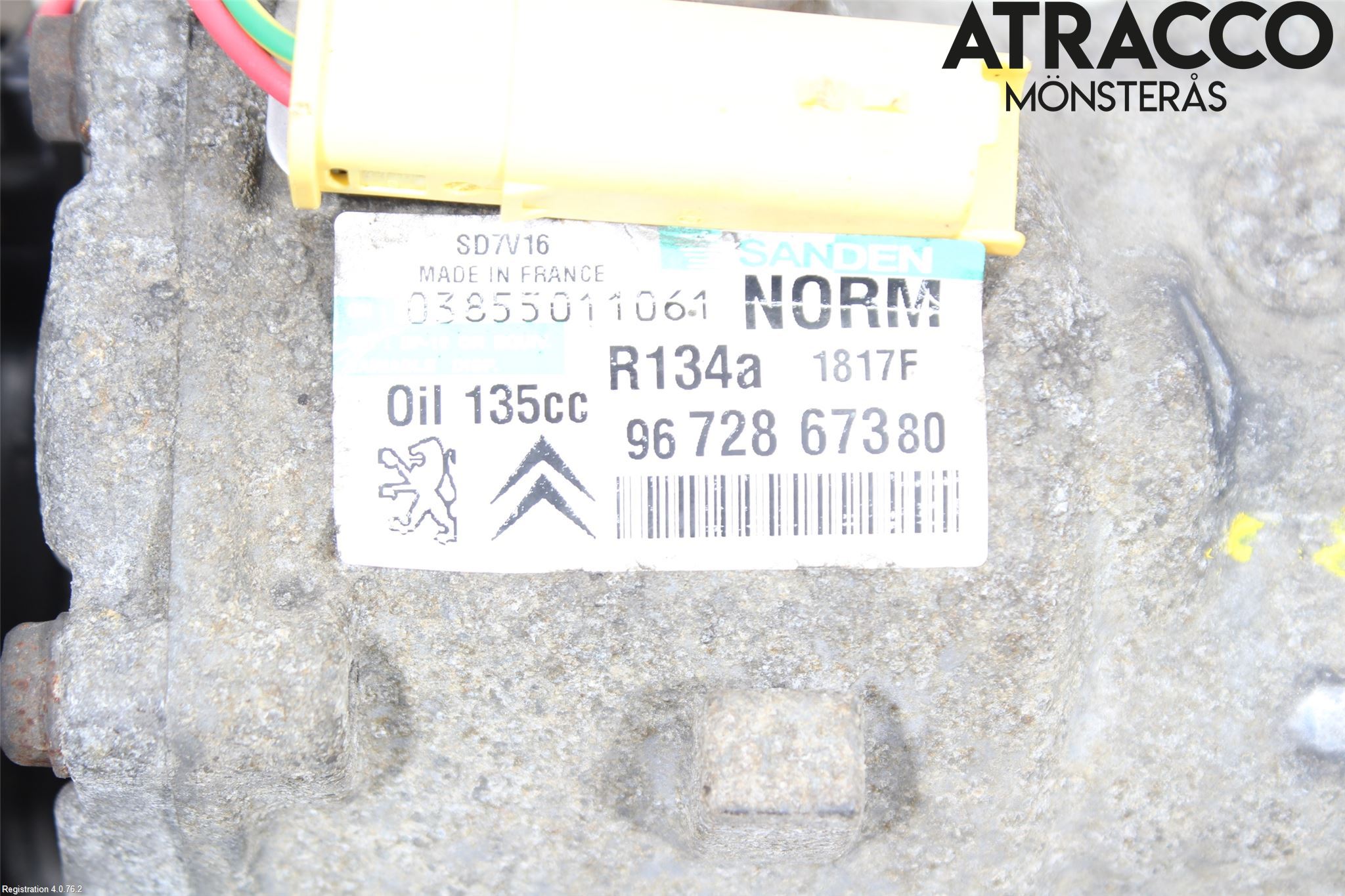 Citroen JUMPY 07-16 Varme Ac Kompressor