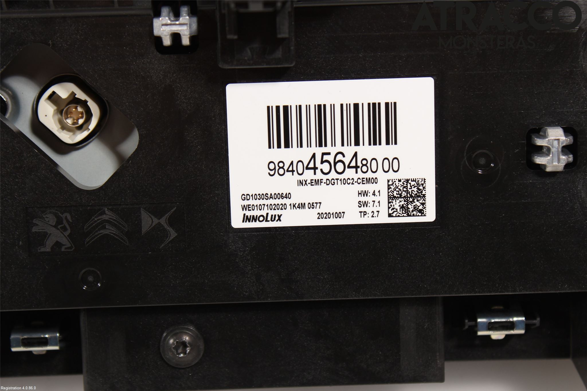 Citroen C4/E-C4 C4X/E-C4X III 21- Multifunktionsdisplay