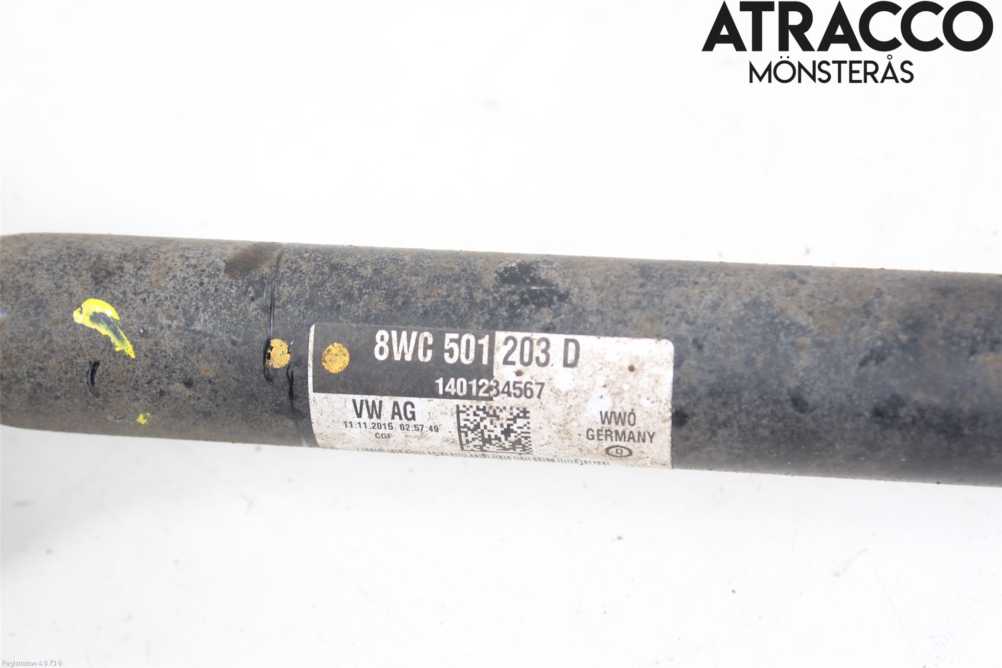 Audi A4/S4 B9 16-19 Drivaksel Bak Kompl Høyre