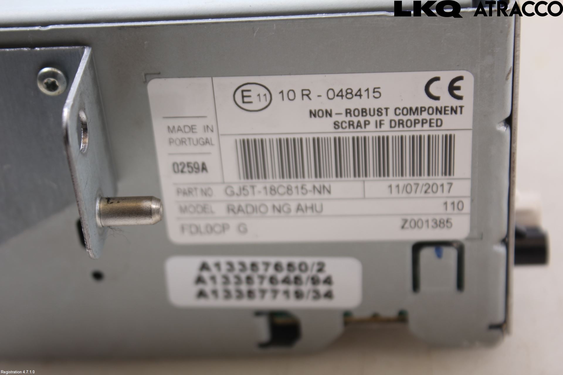 Ford KUGA 13-16 Stereo Radio Med Cd