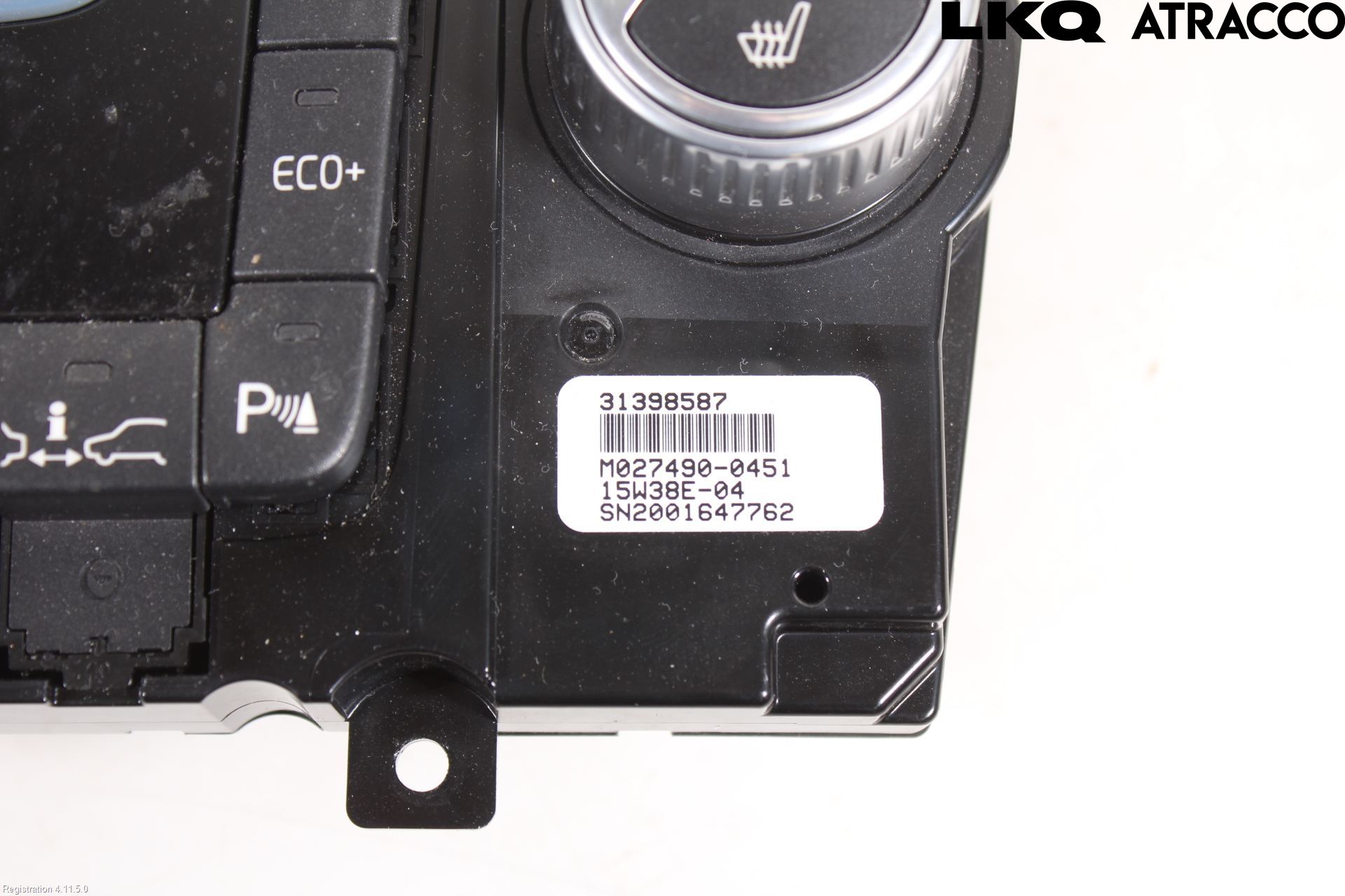 Volvo XC60 14-17 Varme Ac Betjening-Display