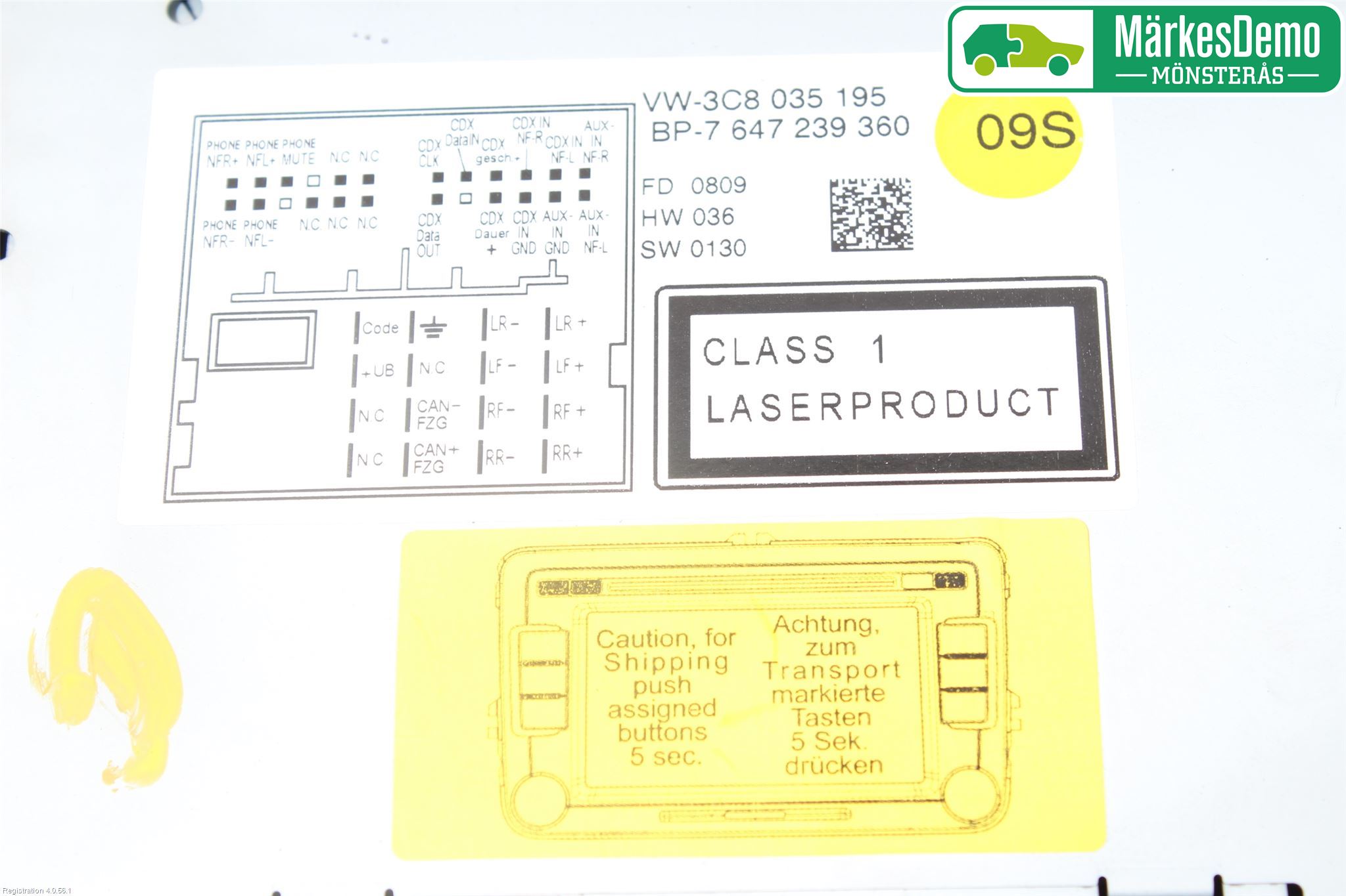 Volkswagen VW PASSAT 05-11 Stereo Radio