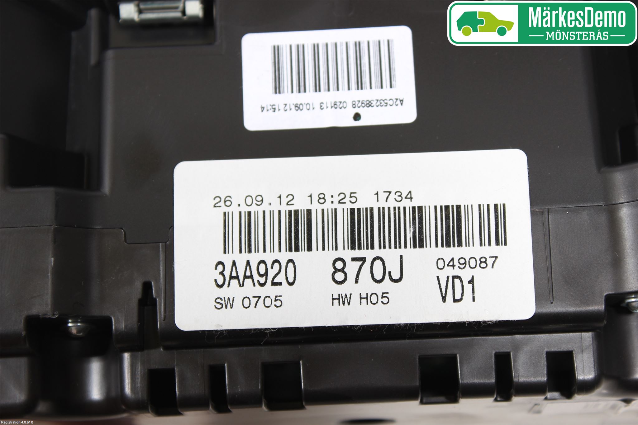 Volkswagen VW PASSAT 11-14 Instr Kombinert