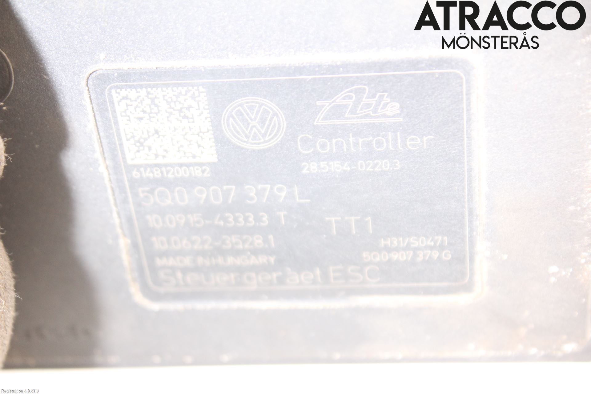 Volkswagen VW GOLF / E-GOLF VII 13-20 Abs Hydraulikkaggregat