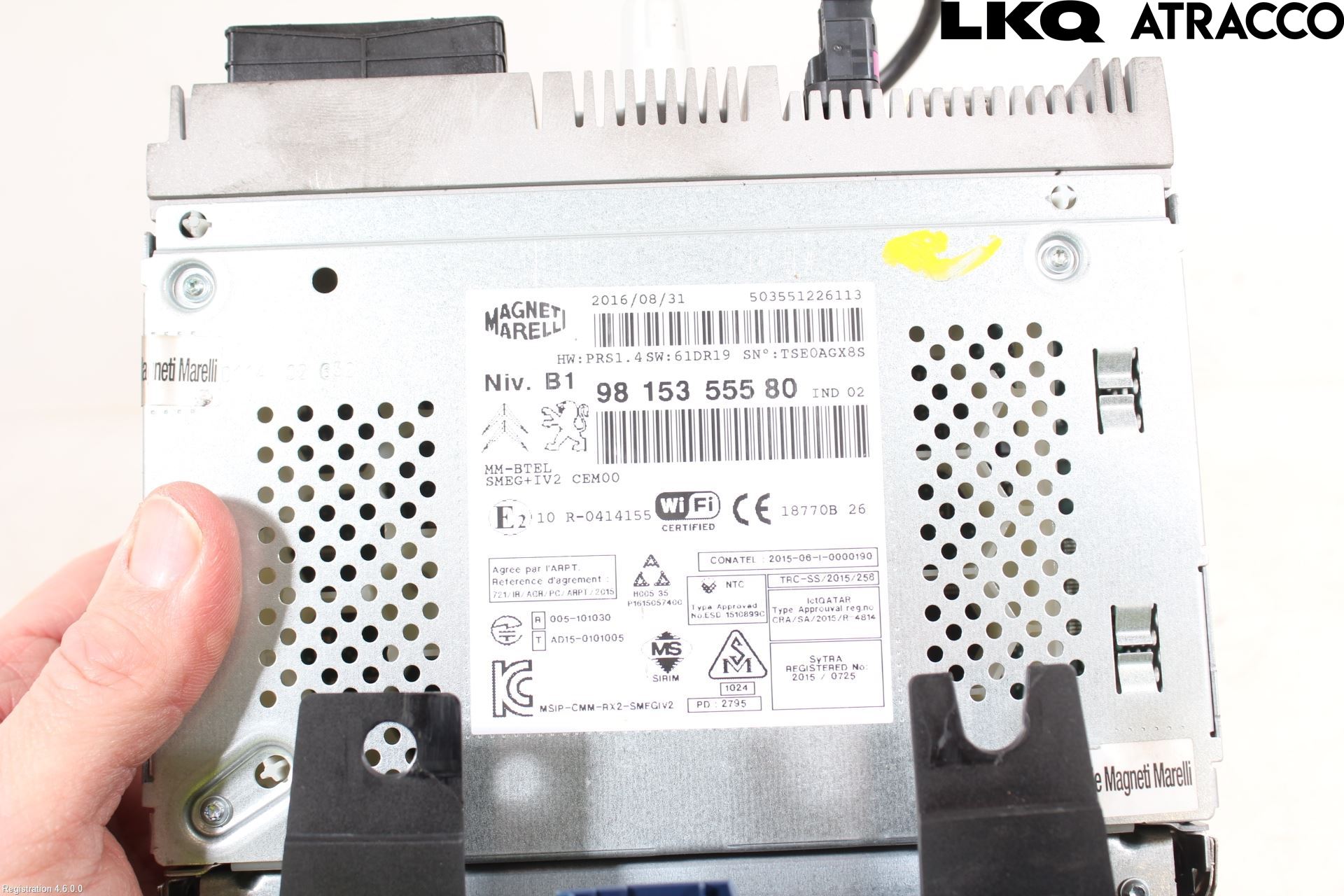 Peugeot PARTNER 16-18 Stereo Radio Med Cd
