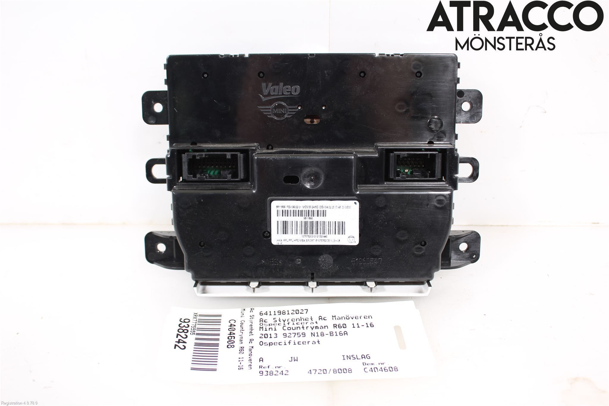 Mini COUNTRYMAN R60 11-16 Varme Ac Betjening-Display