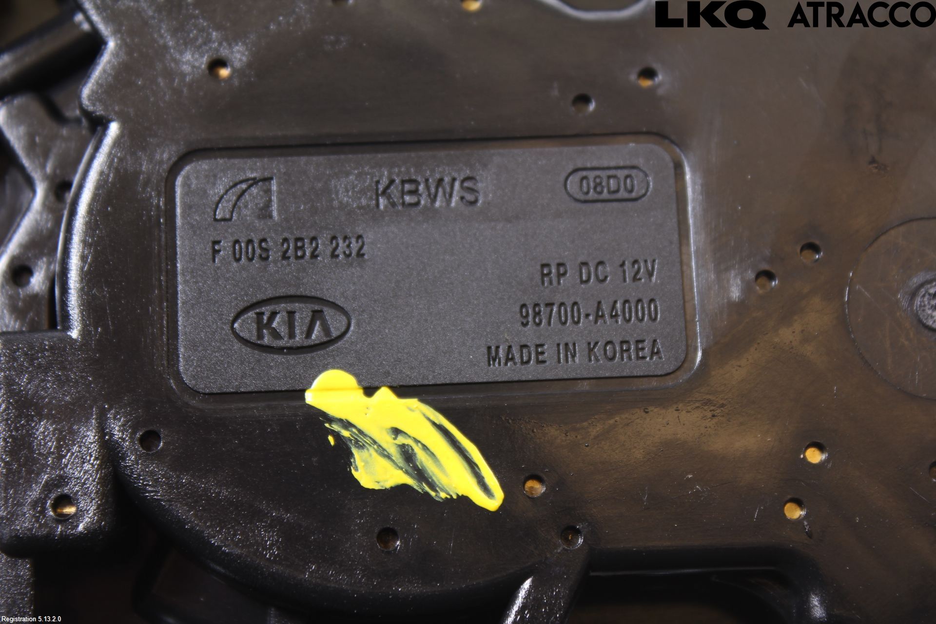 Kia CARENS III 13-19 Viskermotor Bakluke