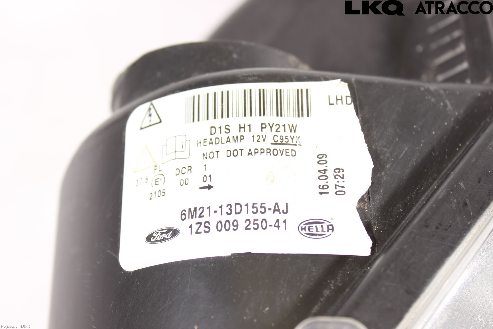 Ford S-MAX 06-15 Frontlykt Venstre