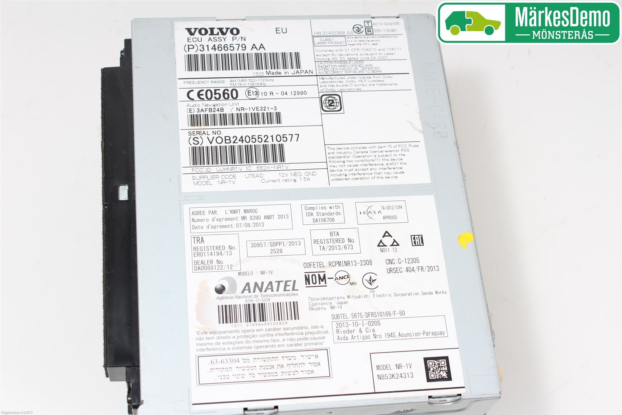 Volvo XC70 14-16 Stereo Radio