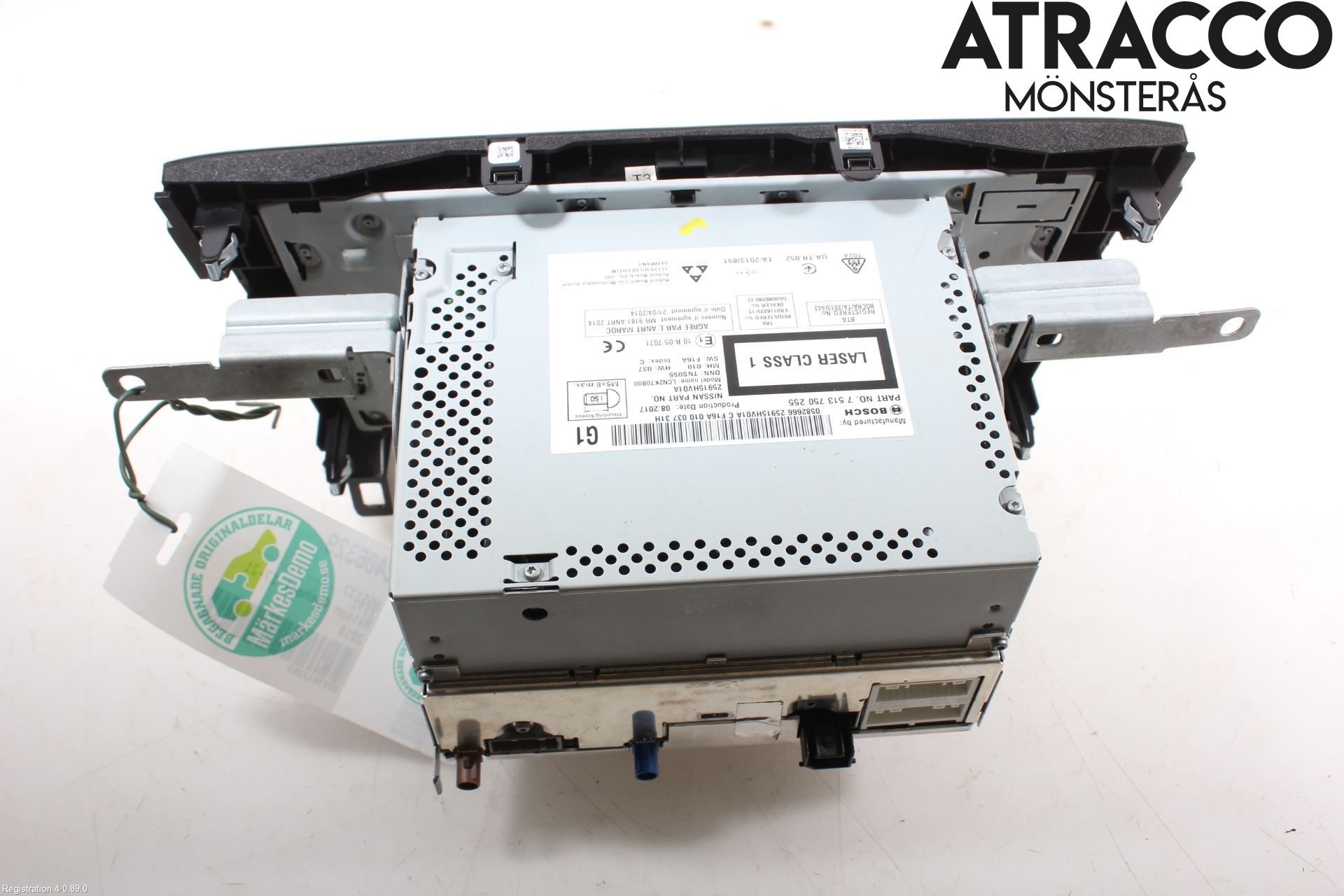Nissan QASHQAI 17-21 Stereo Radio Med Cd