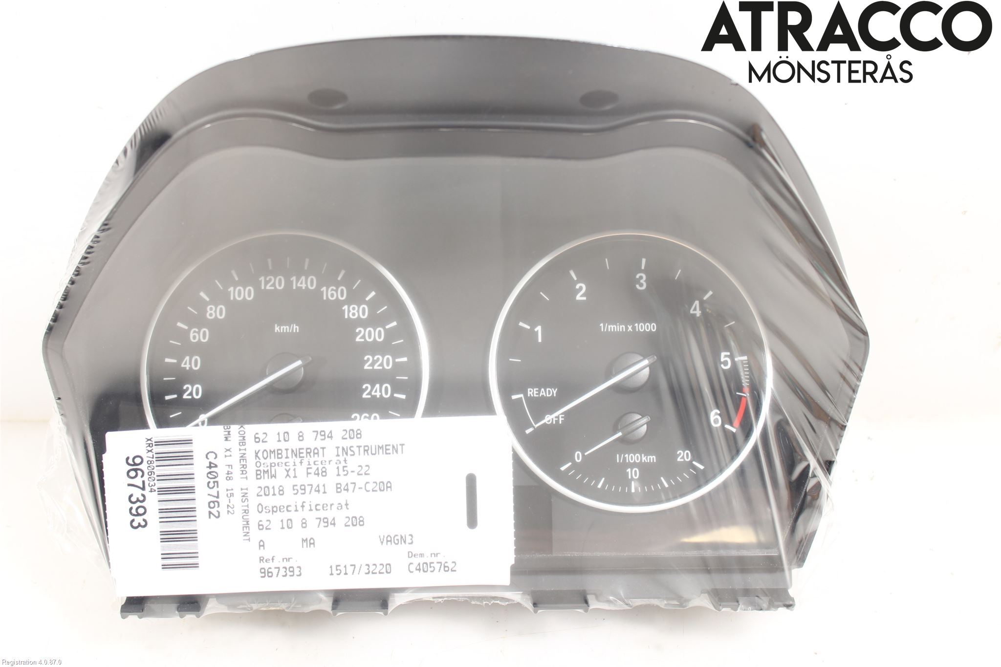 BMW X1 F48 15-22 Instr Kombinert