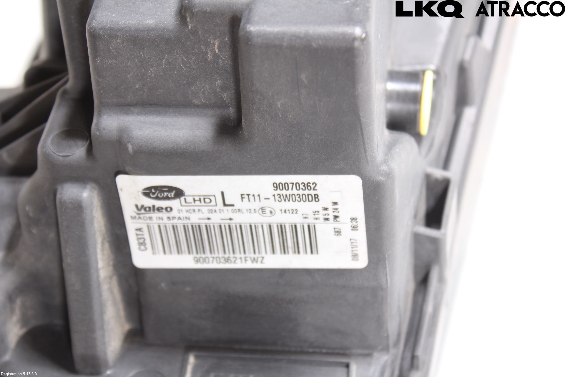 Ford TRANSIT/TOURNEO CONNECT 13-22 Frontlykt Venstre
