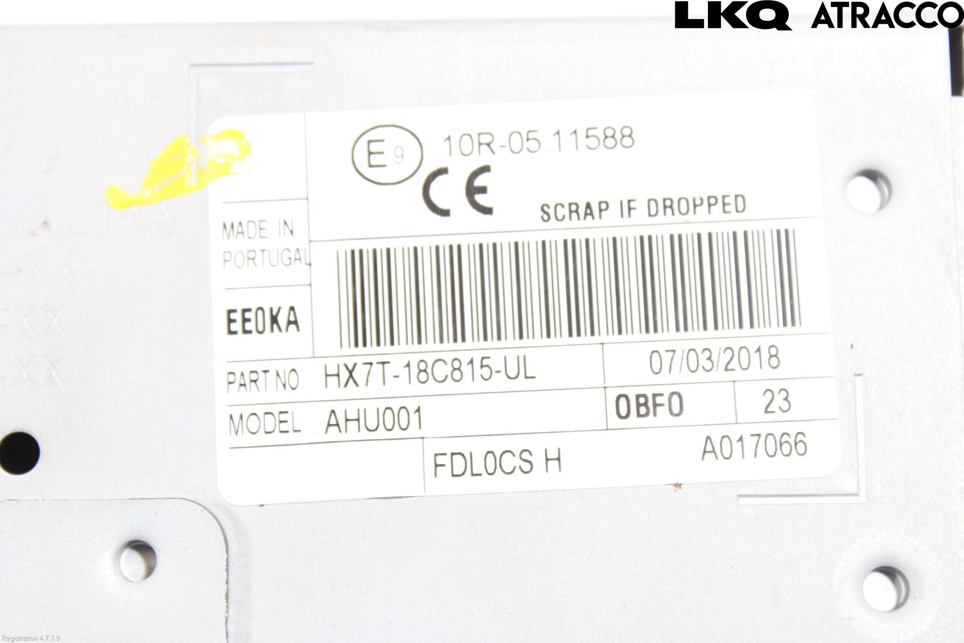 Ford ECOSPORT 17- Stereo Radio Med Cd