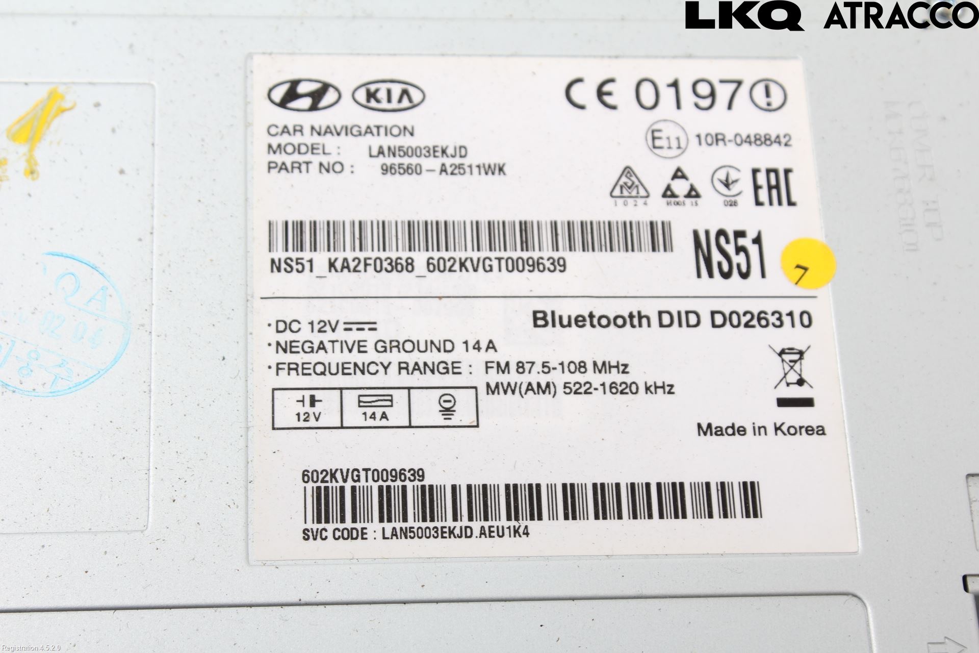 Kia CEED 12-18 Stereo Radio Med Cd