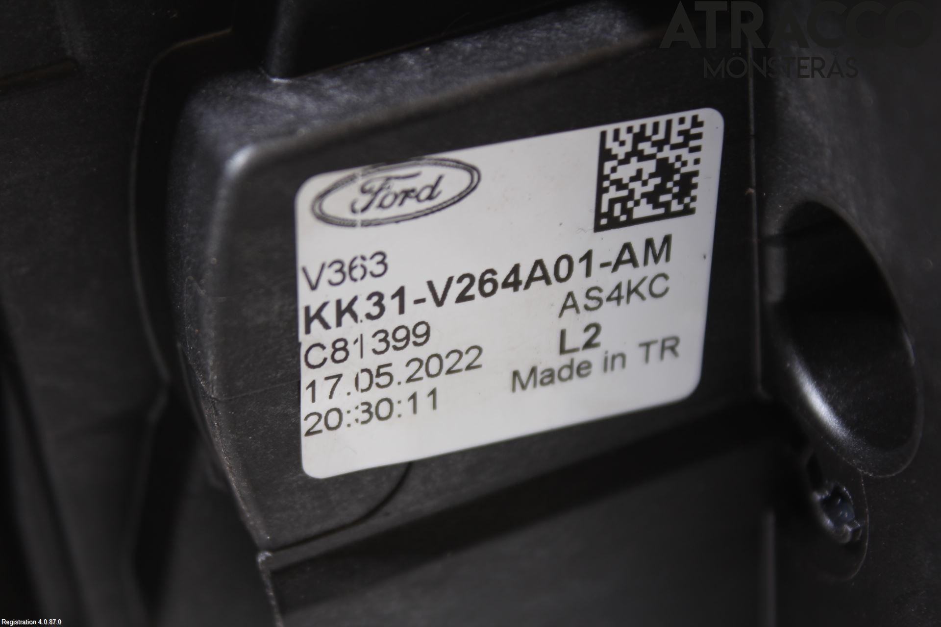 Ford TRANSIT/TOURNEO CUSTOM 13-24 Dørlås - Låsekasse